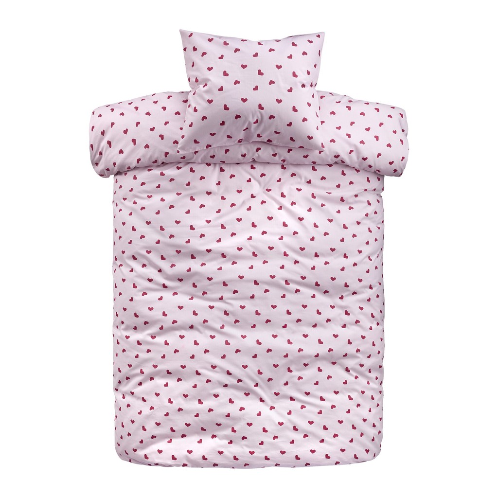 Påslakan Hjärtrud Rosa
