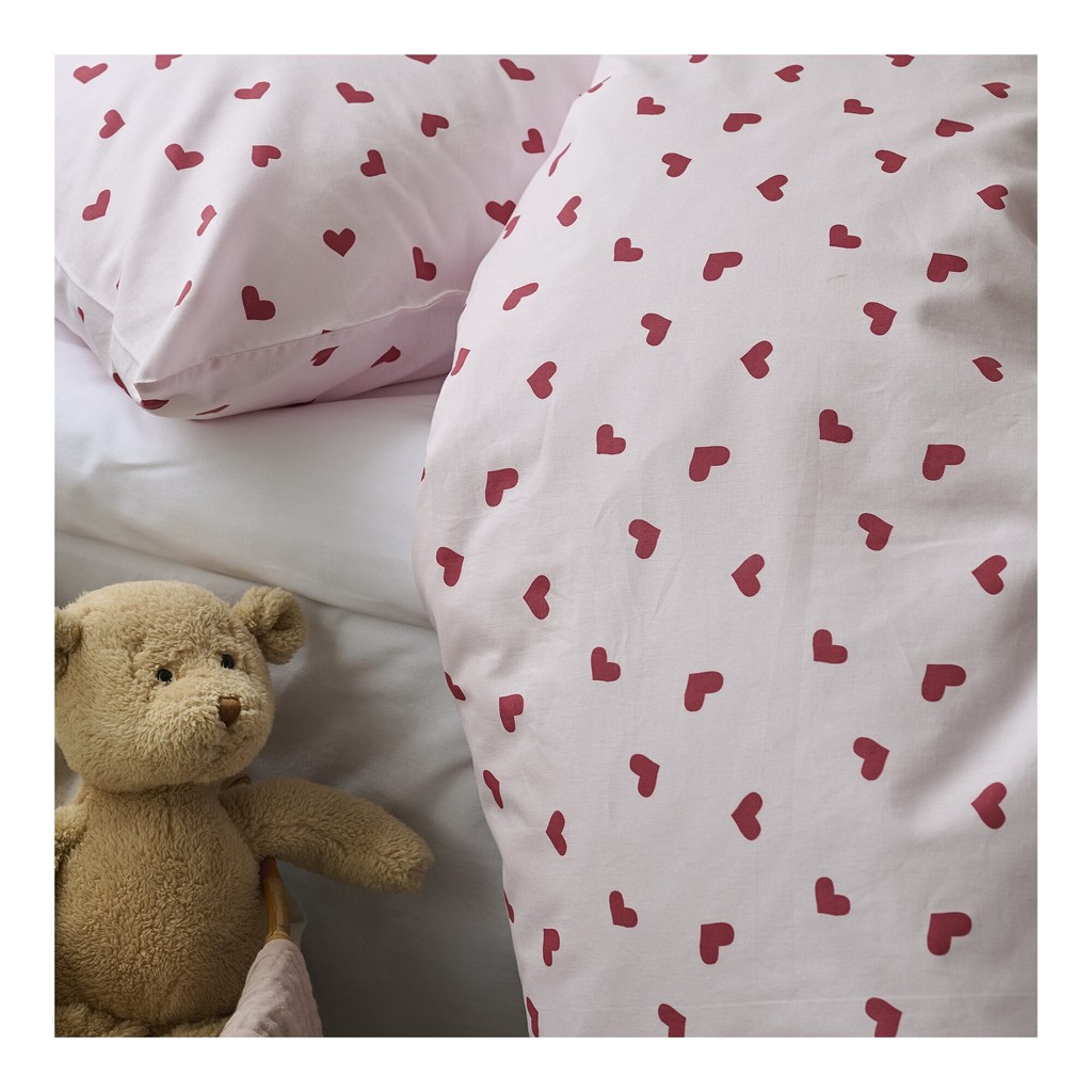 Påslakan Hjärtrud Rosa