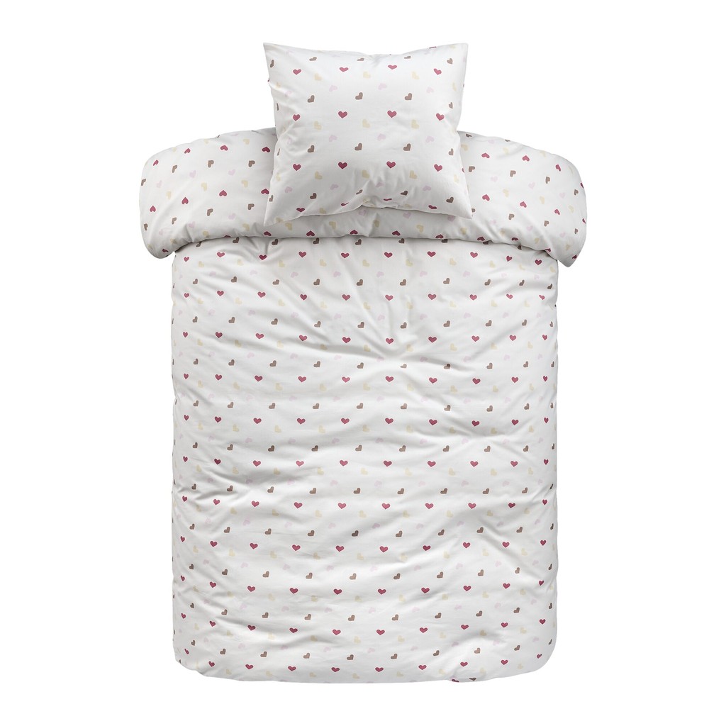 Påslakan Hjärtrud Beige