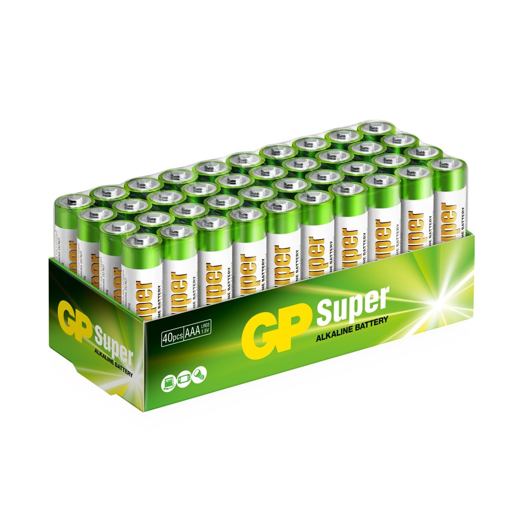 GP Super Alkaline AAA Batteri 40-pack