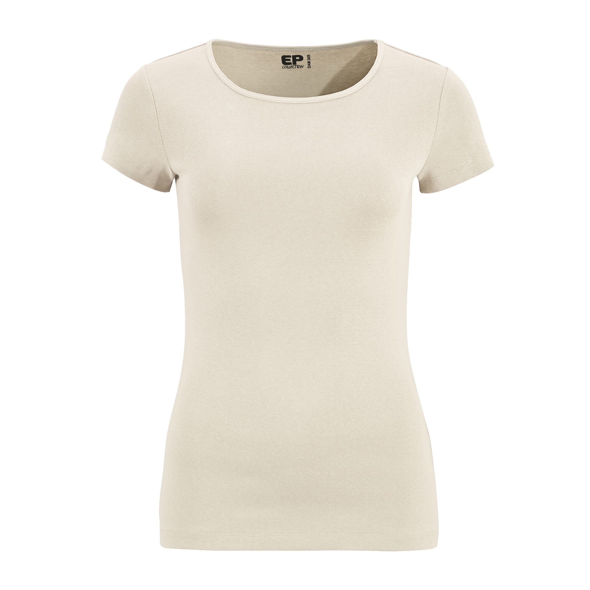 Damen Top Kurzärmlig, Offwhite, 42/44