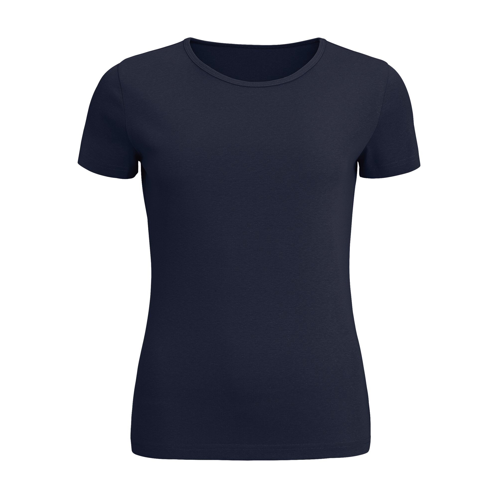 Damen Top Kurzärmlig, Marineblau, 34/36