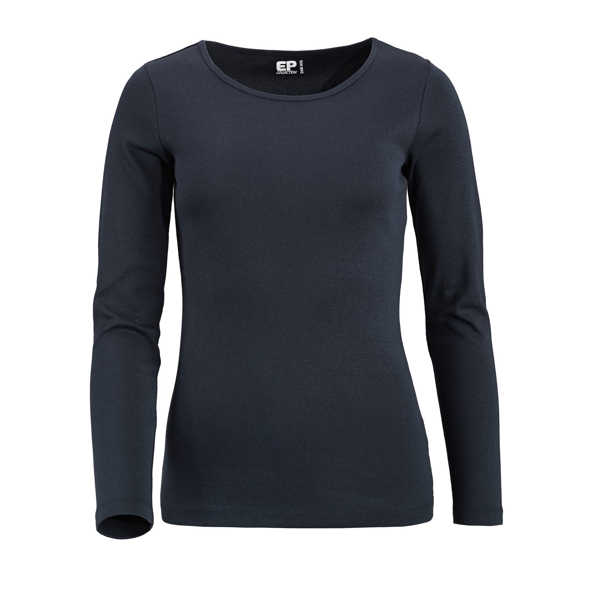Damen Top Langärmlig, Marineblau, 34/36