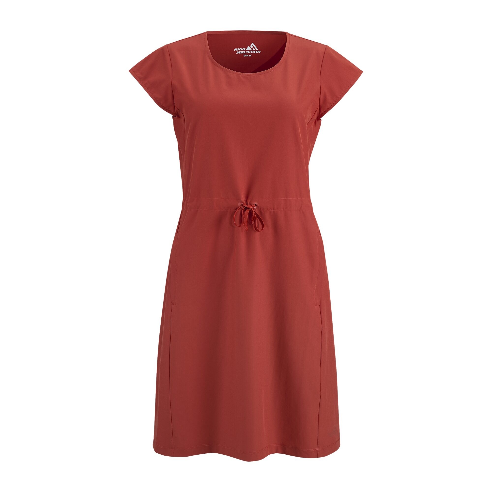Damen Freizeitkleid, Dunkle Terrakotta, 34