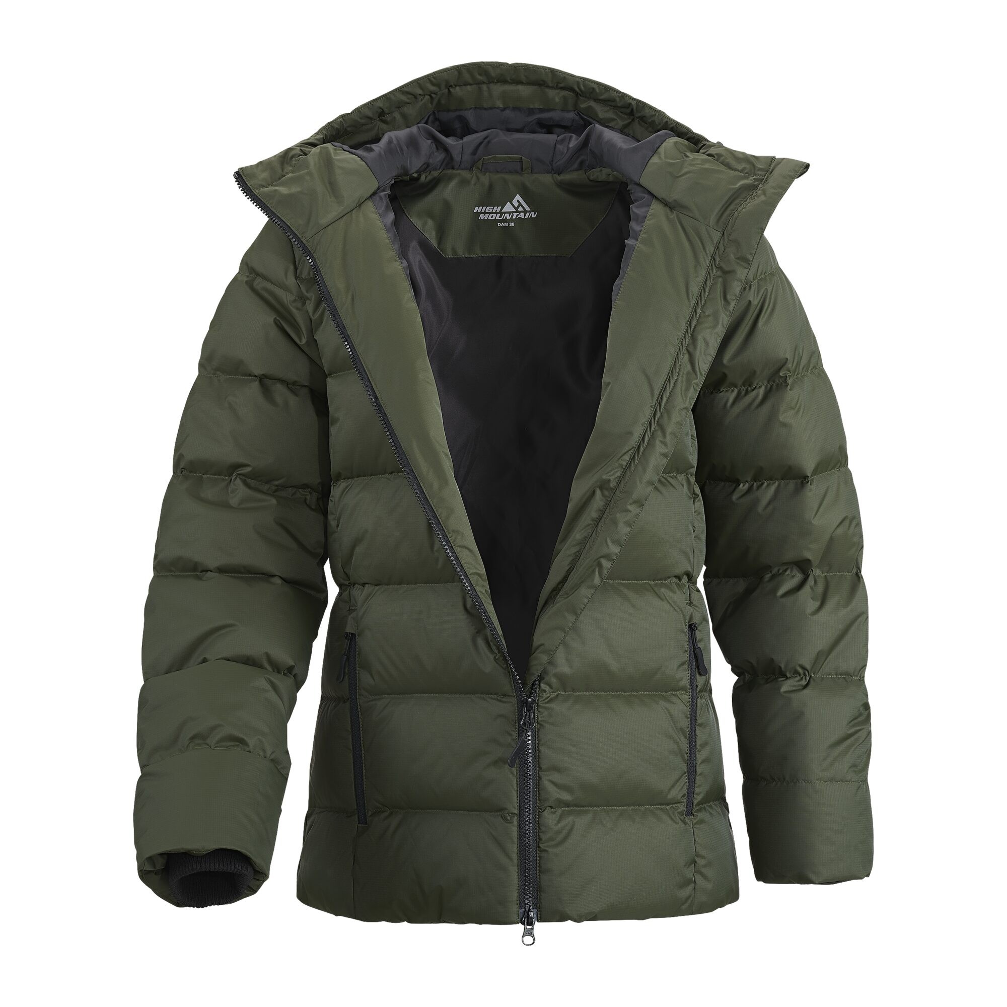 Damen Daunenjacke Björkliden, Dunkelgrün, 36
