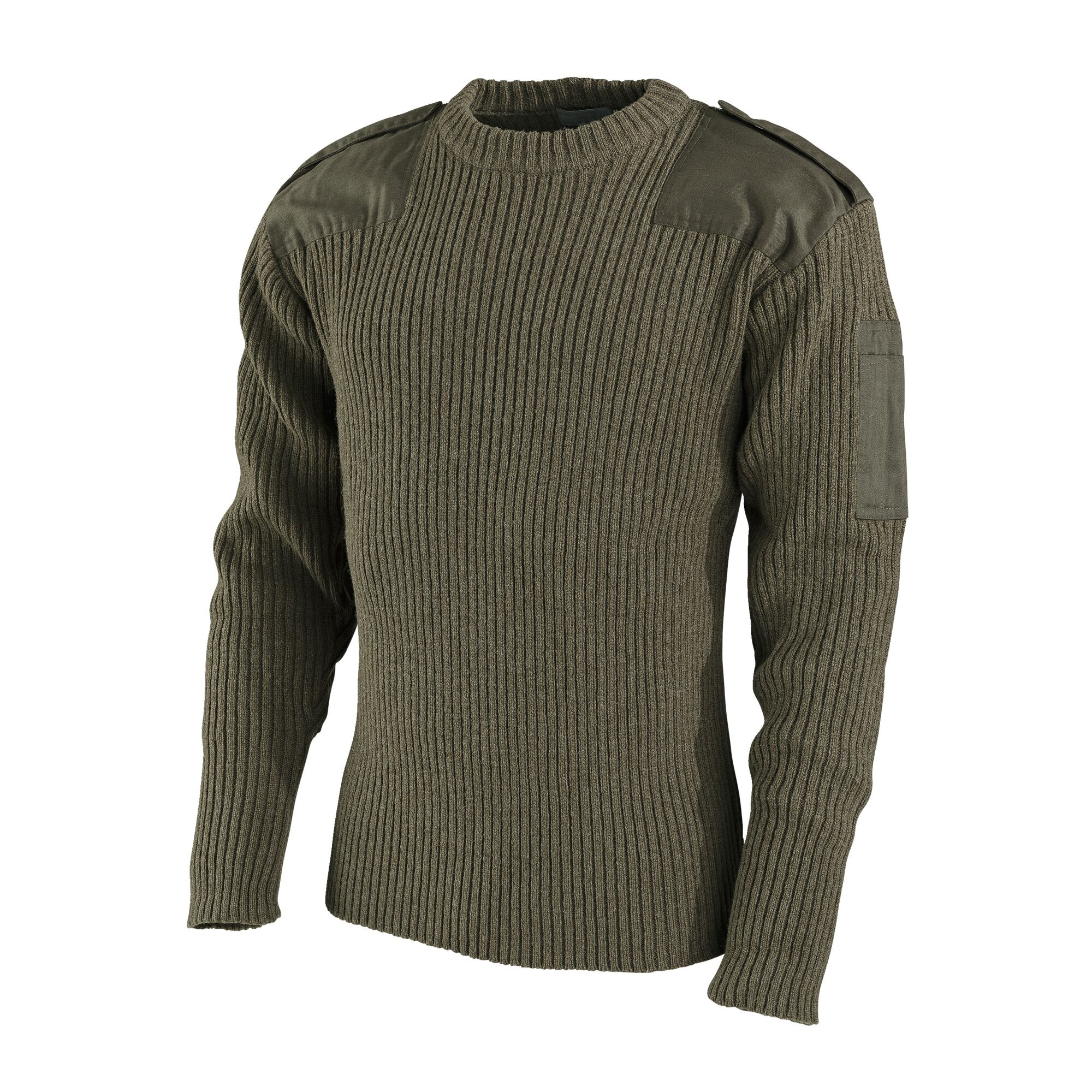 Herren Jagdpullover 100% Wolle, Grün, 3XL