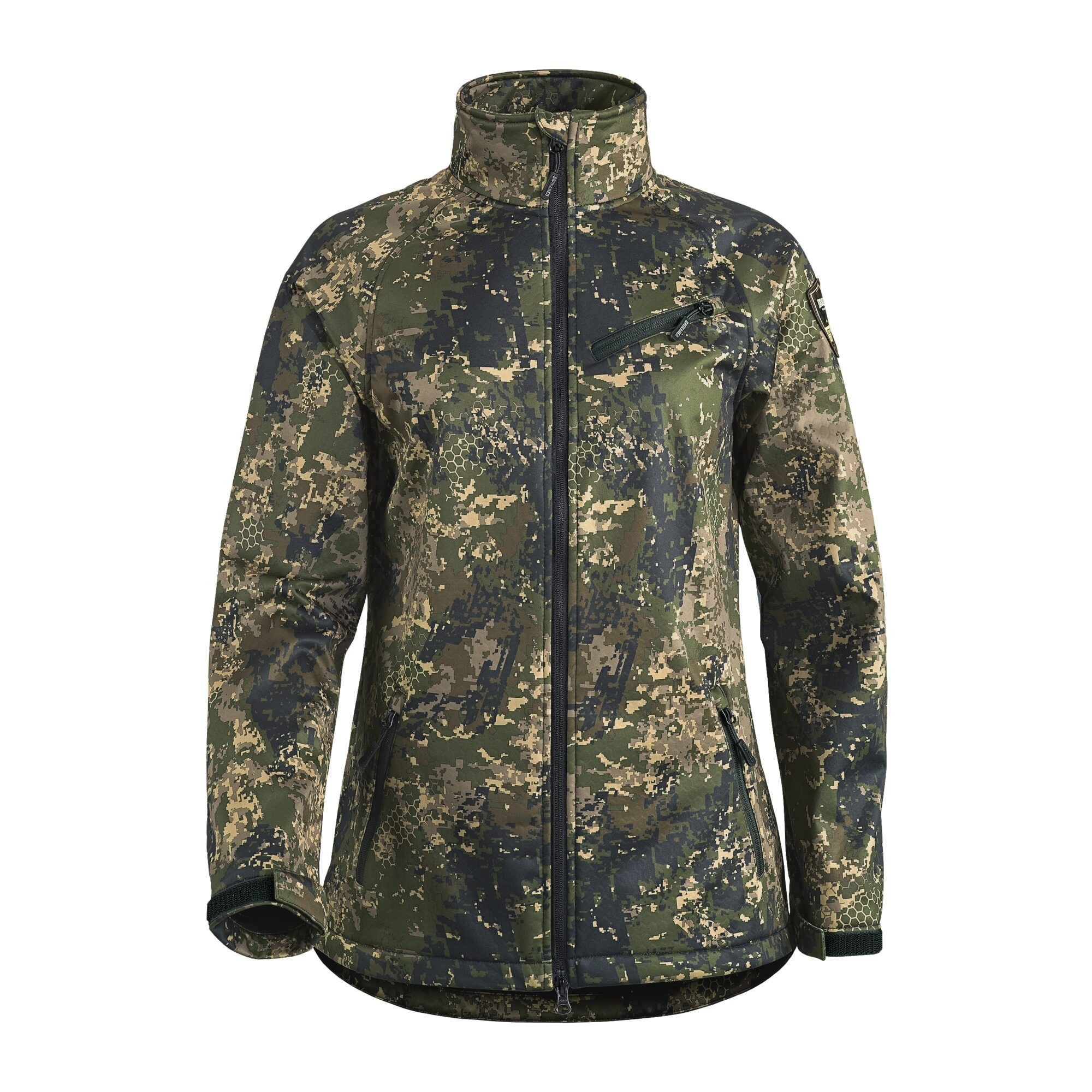 Damen Softshelljacke Moose, Tarnung, 36