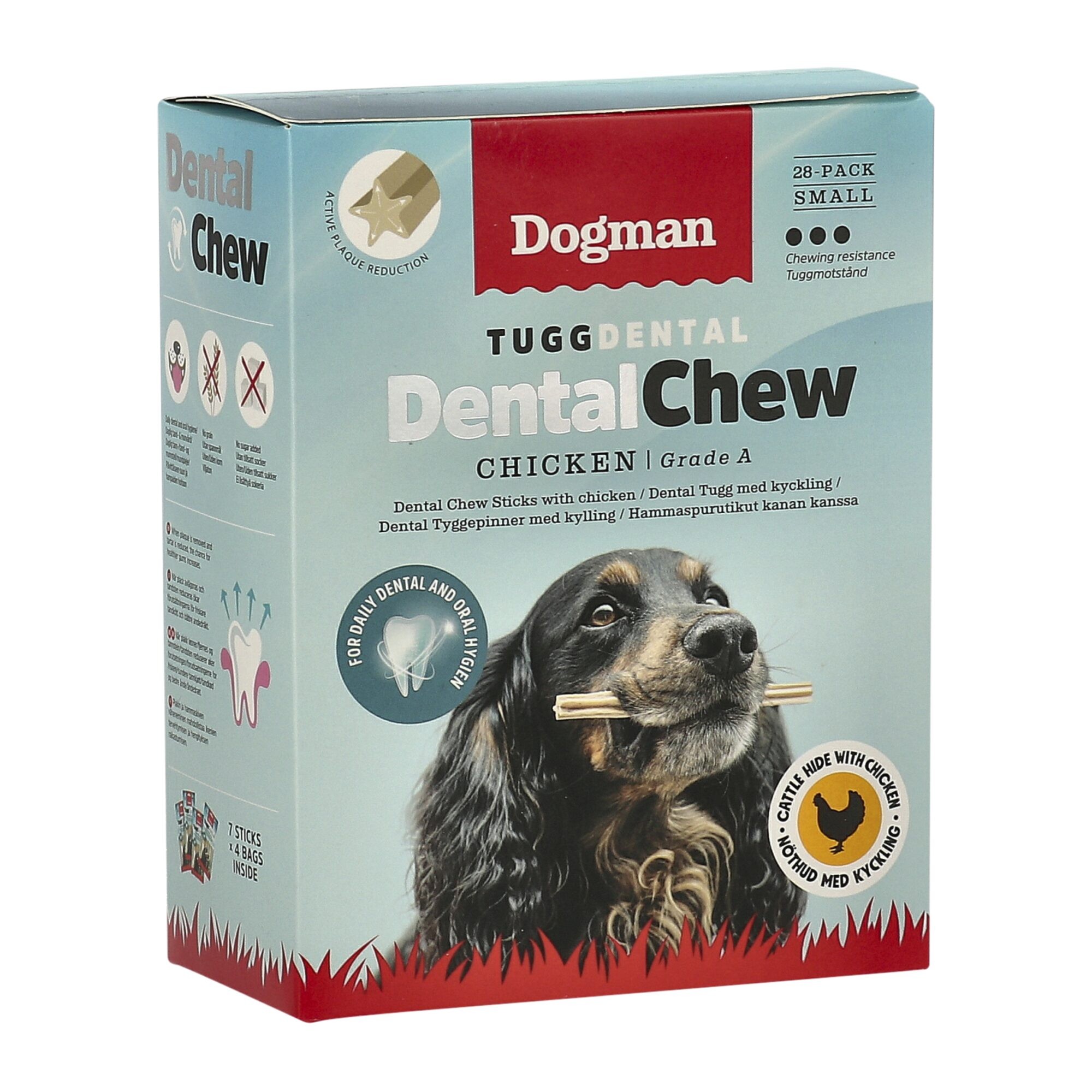 Dogman Dental-Kauartikel Huhn 28er-Pack, Keine Farbe