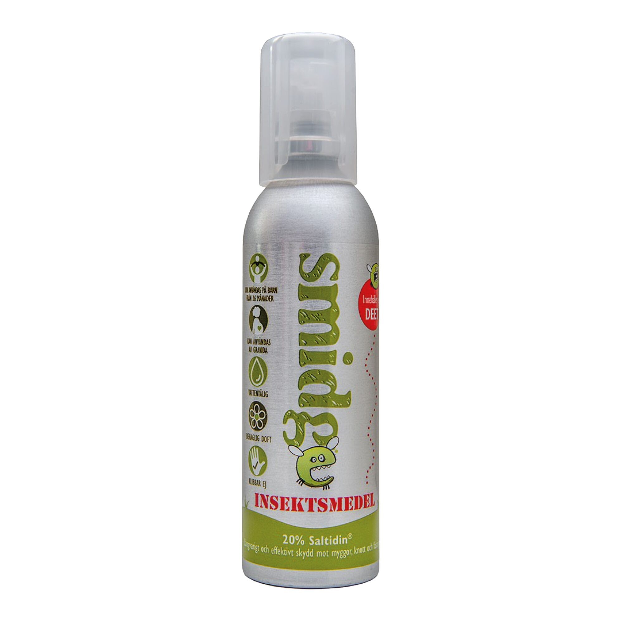 Smidge Myggmedel Spray 75 ml, Ingen färg