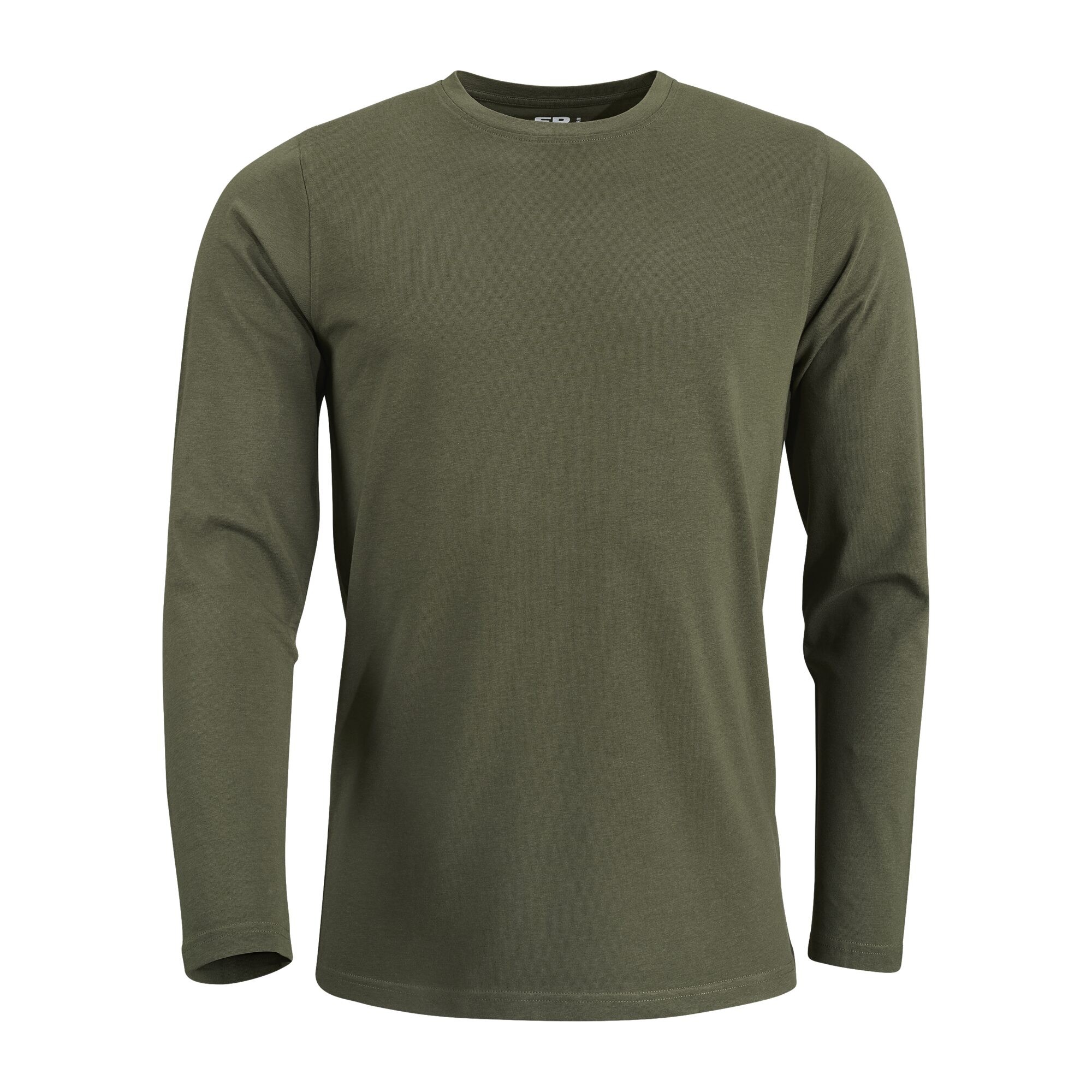 Herren Langarmshirt, Dunkelgrün, 3XL