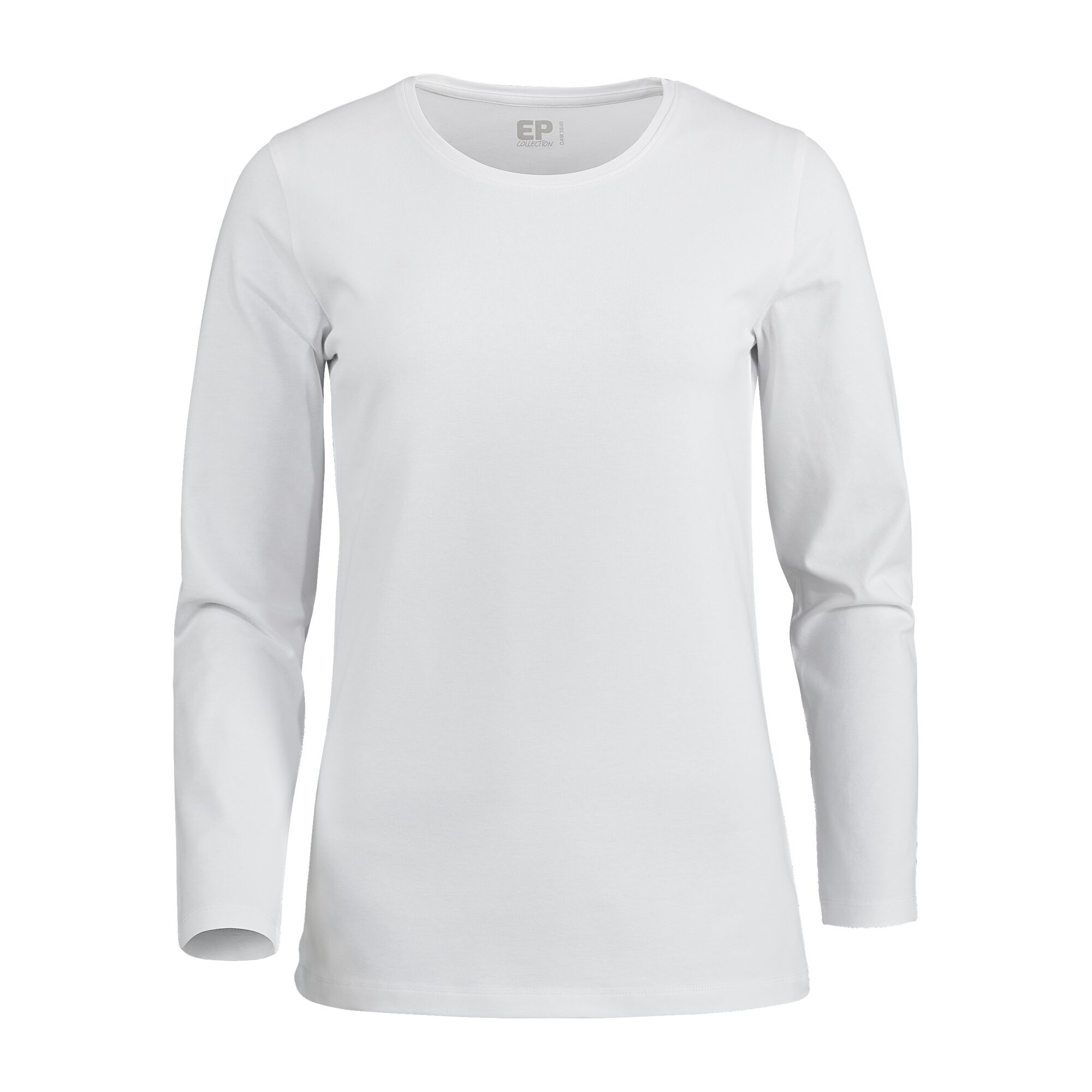 Damen Top Langärmlig, Weiß , 34/36