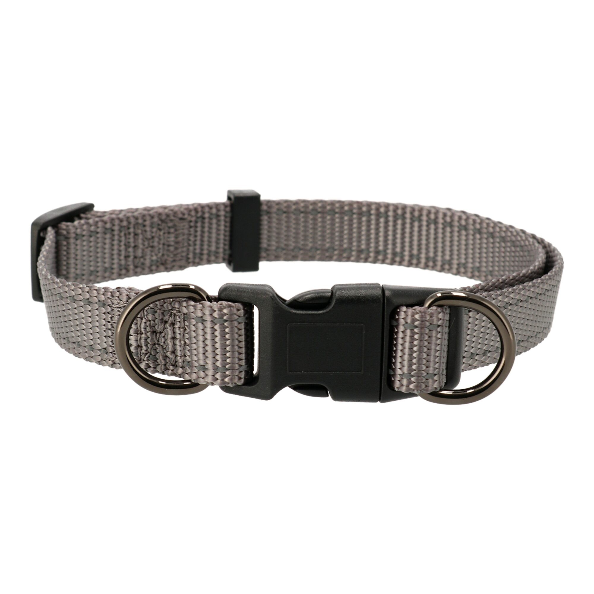 Dogman Verstellbares Halsband Iris 10 mm, Grau