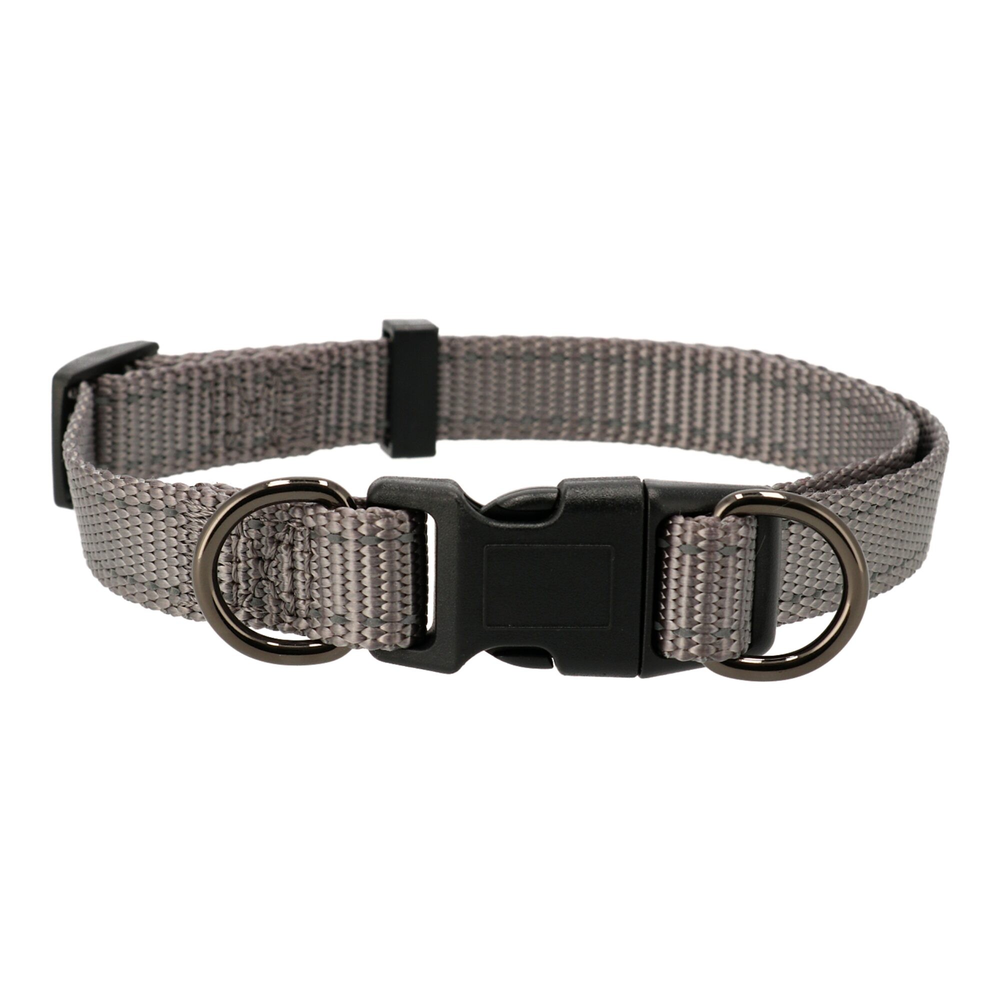 Dogman Verstellbares Halsband Iris 20 mm, Grau