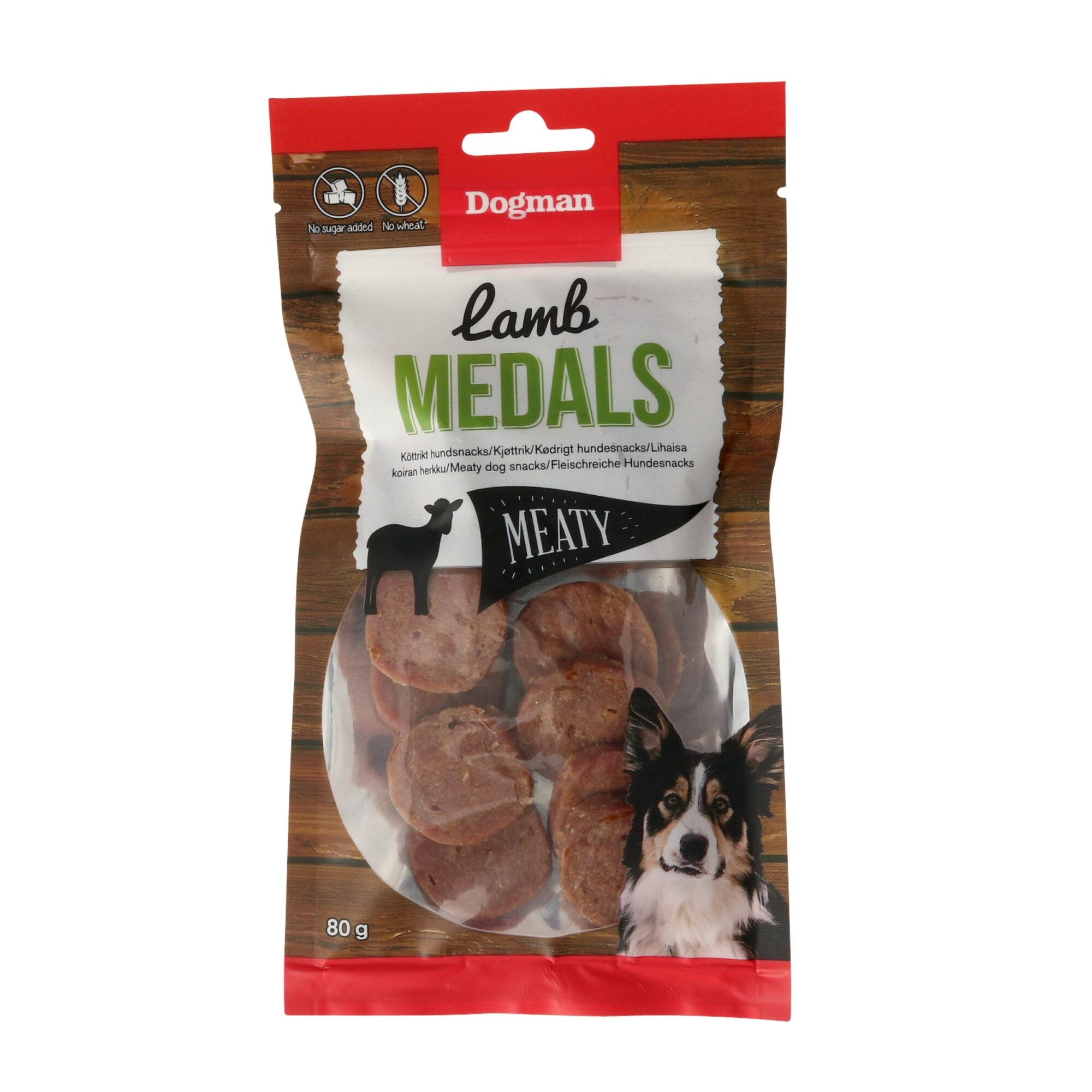 Dogman Lamm-Medaillons 80 g, Keine Farbe