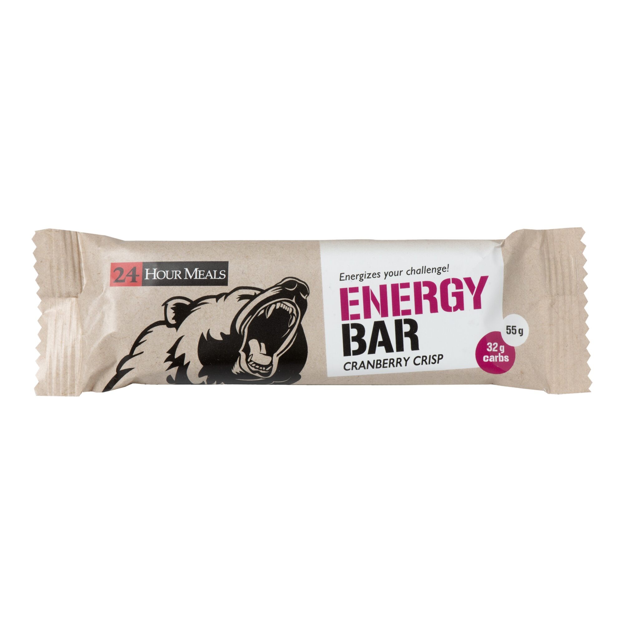24 Hour Meals Energy Bar, Ingen färg, Cranberry crisp