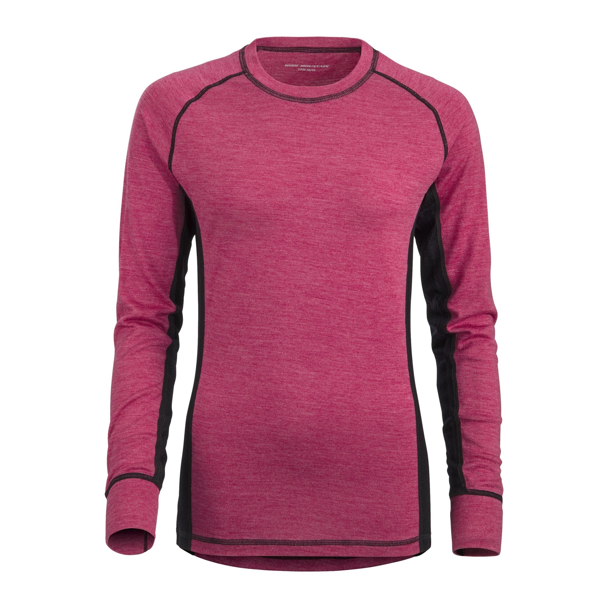 Damen Funktionsunterhemd Merinowolle, Cerise, 34/36