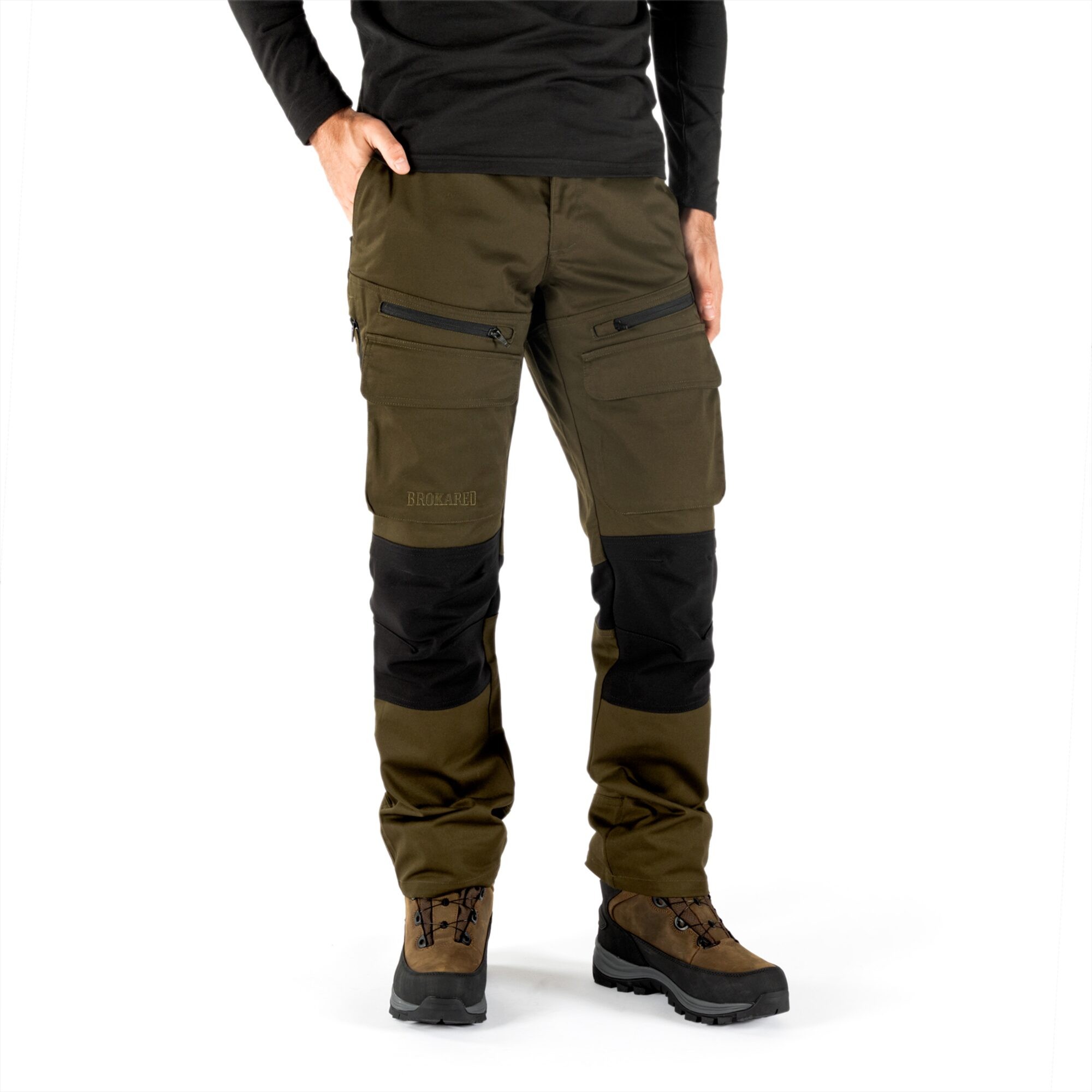 Herren Outdoorhose Duved, Grün, C148