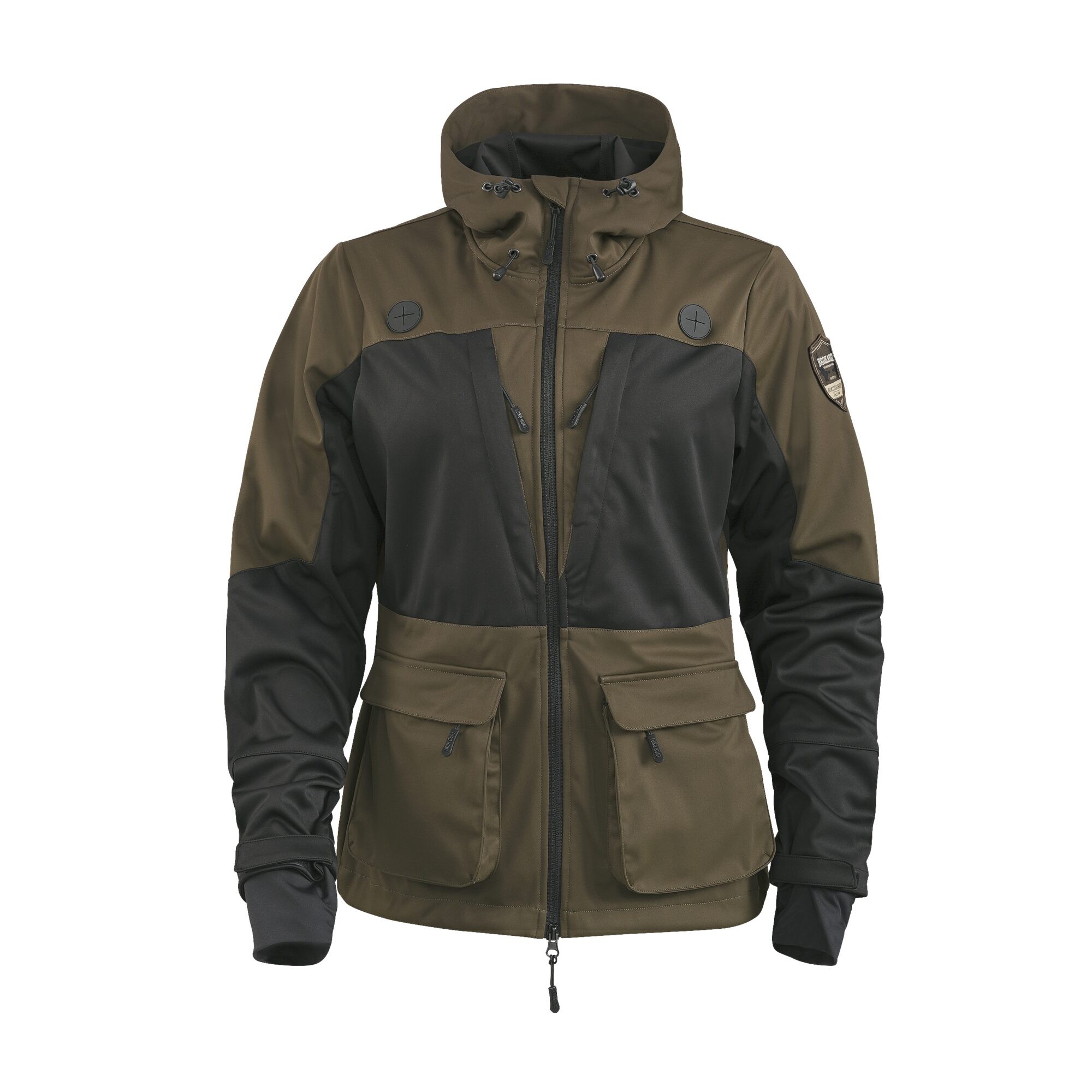 Damen Softshelljacke Duved, Grün, 36