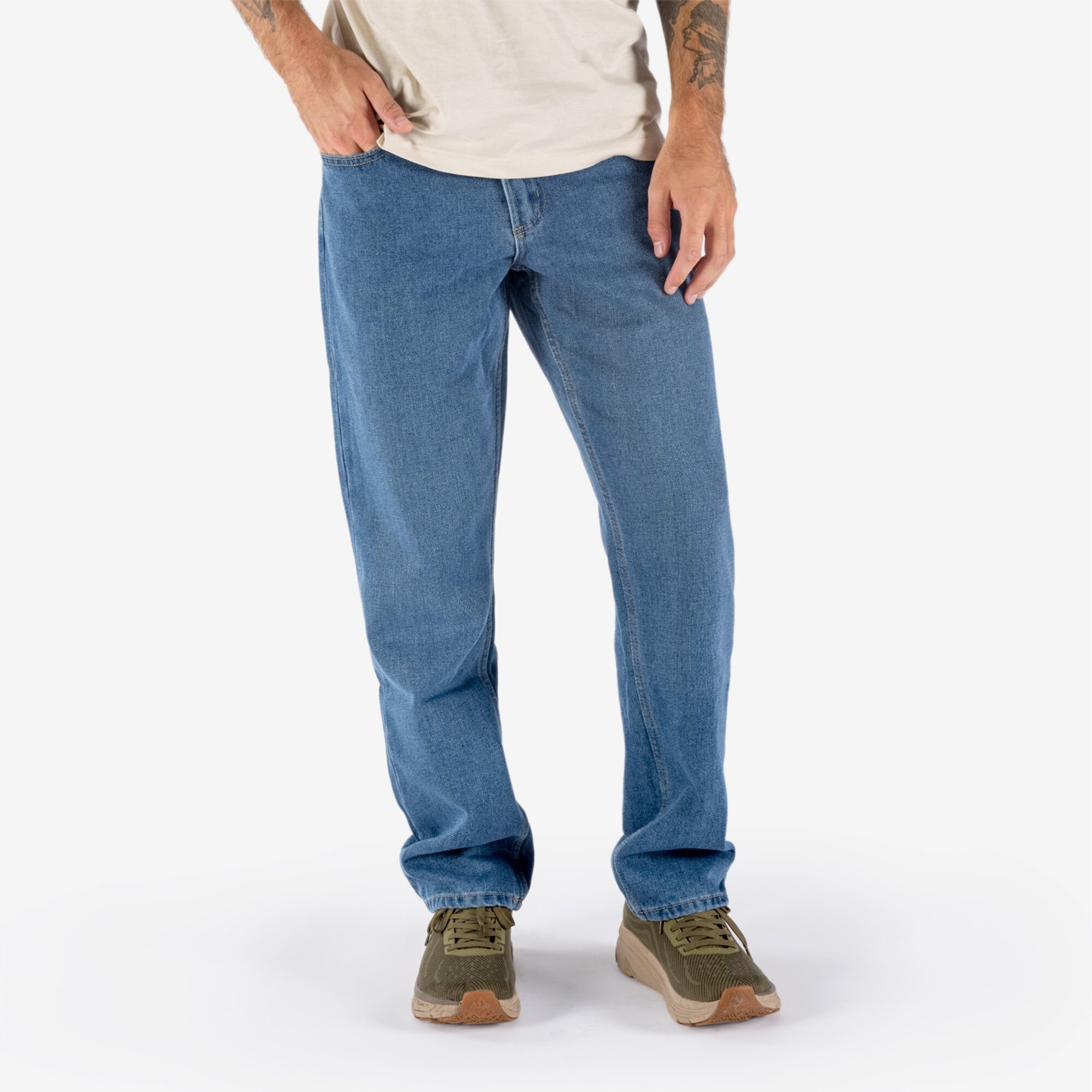 Herren Jeans John, Mittelblau, C46