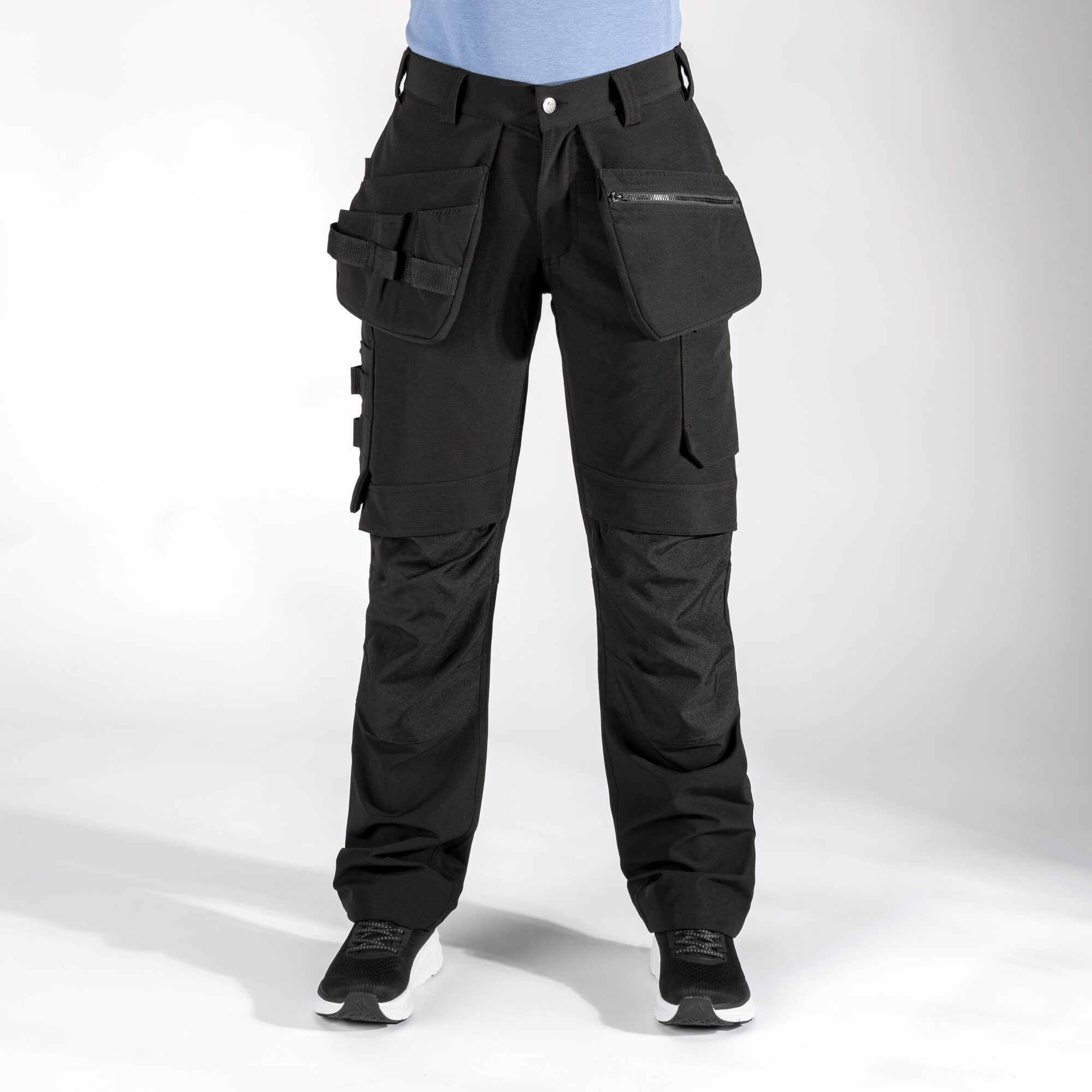 Damen Arbeitshose Pro, Schwarz, 36