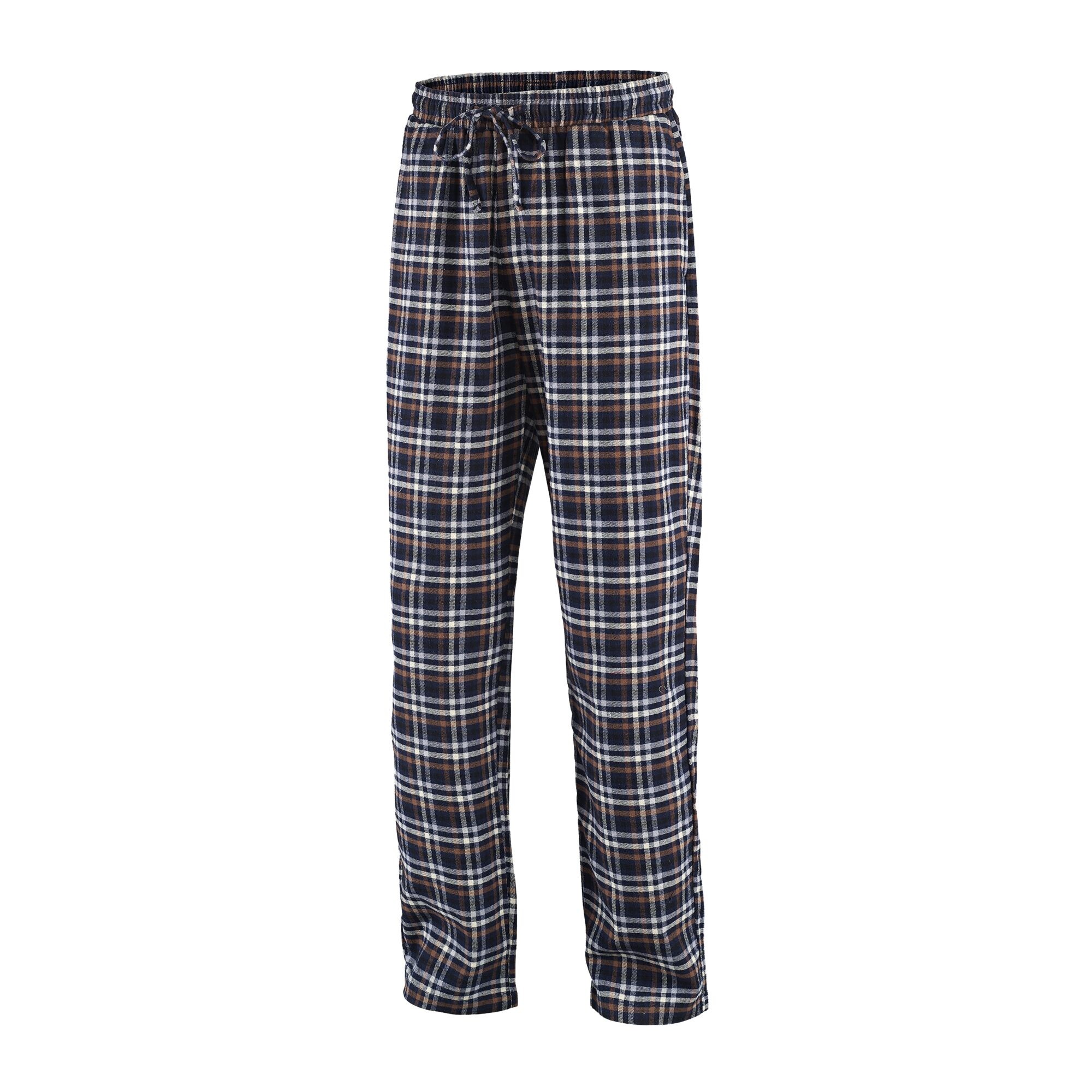 Herren Flanellhose, Marineblau, 3XL