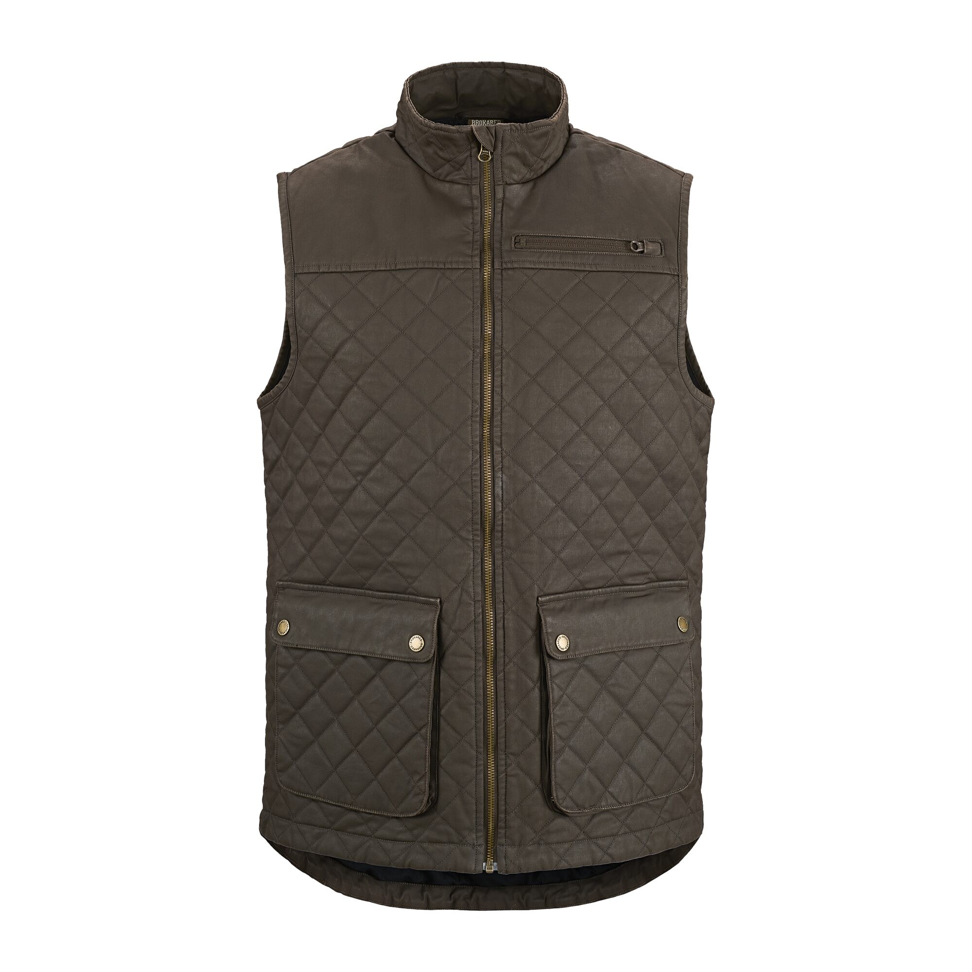 Herren Outdoorweste Inverness, Braun, 3XL