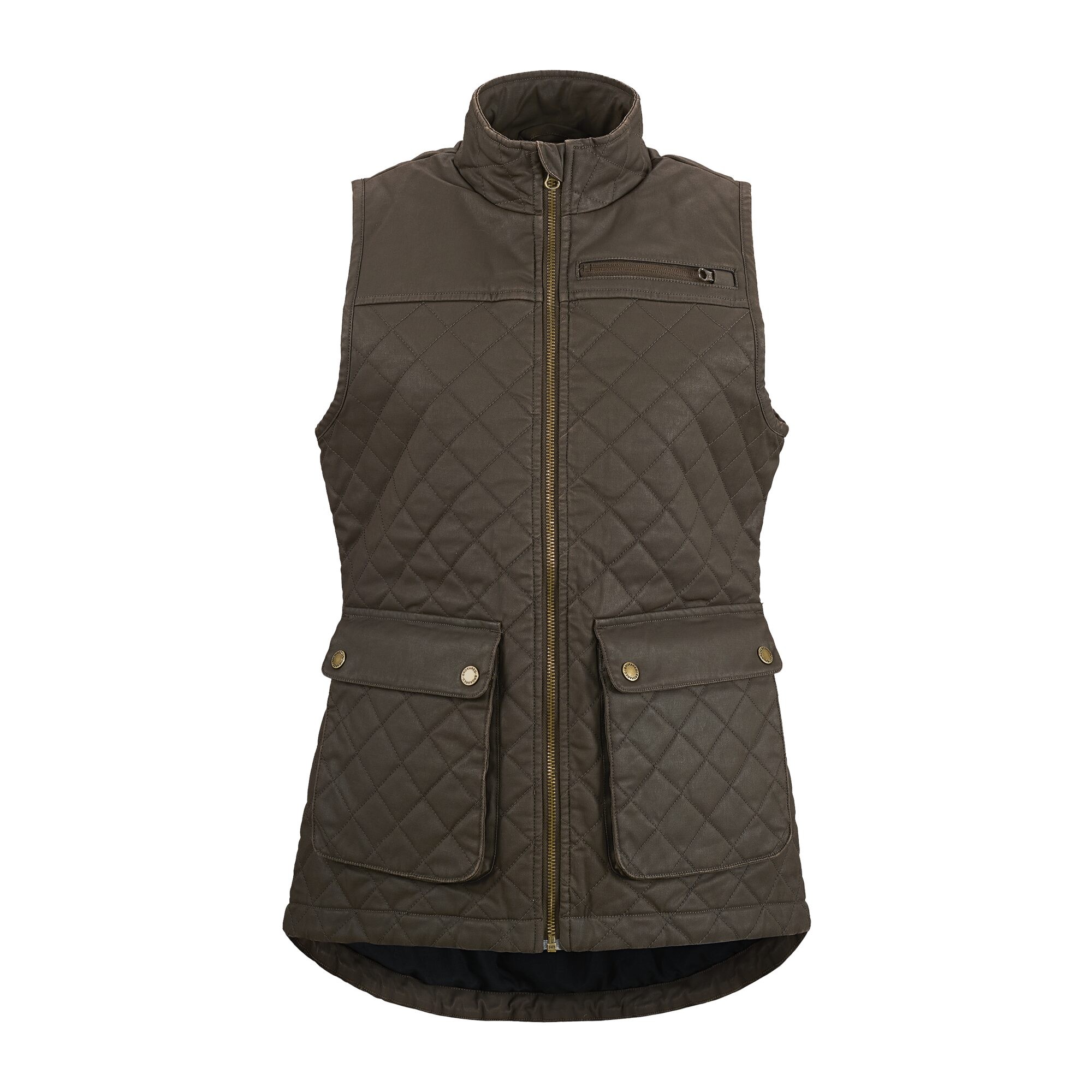 Damen Outdoorweste Inverness, Braun, 38