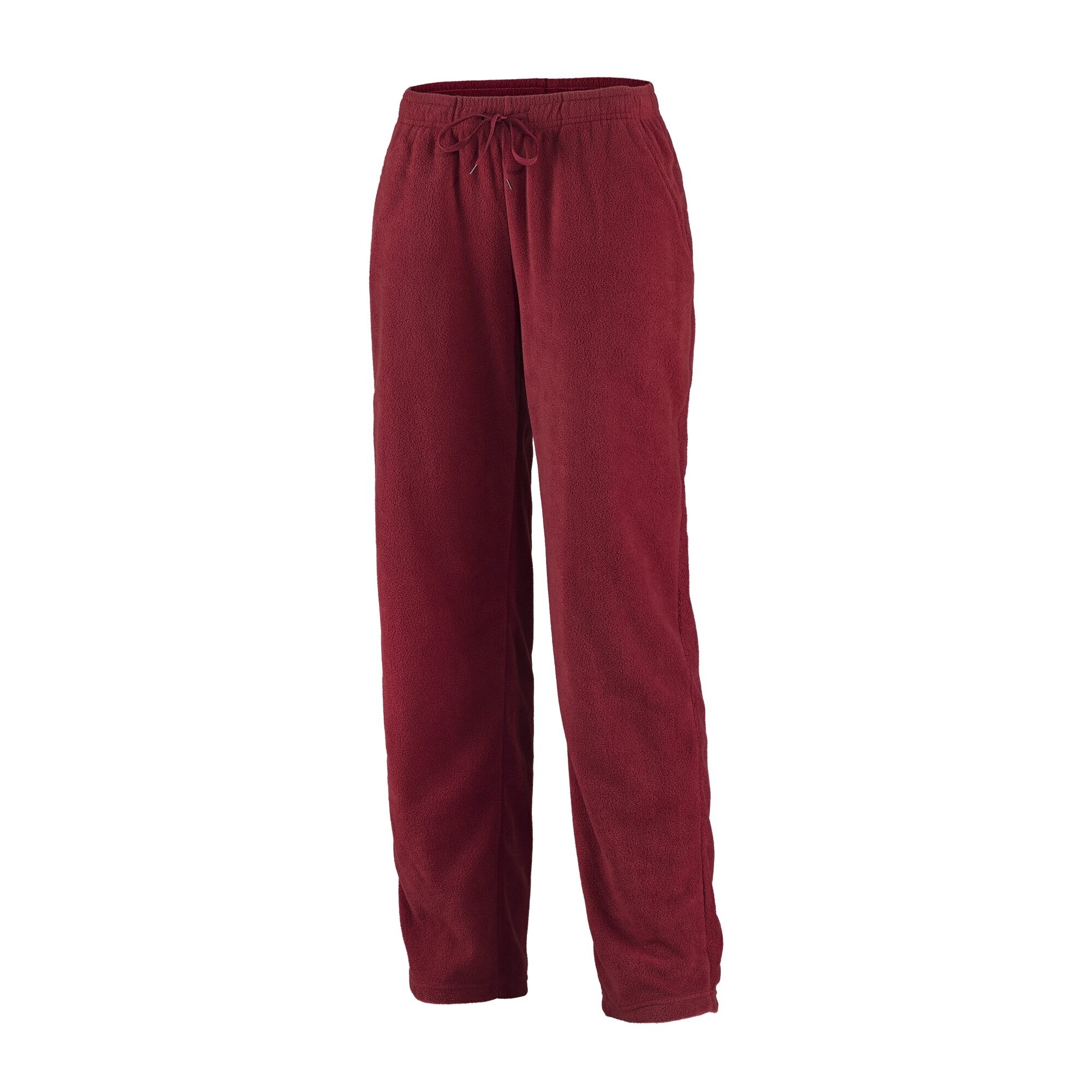 Damen Fleecehose, Dunkelrot, 34/36
