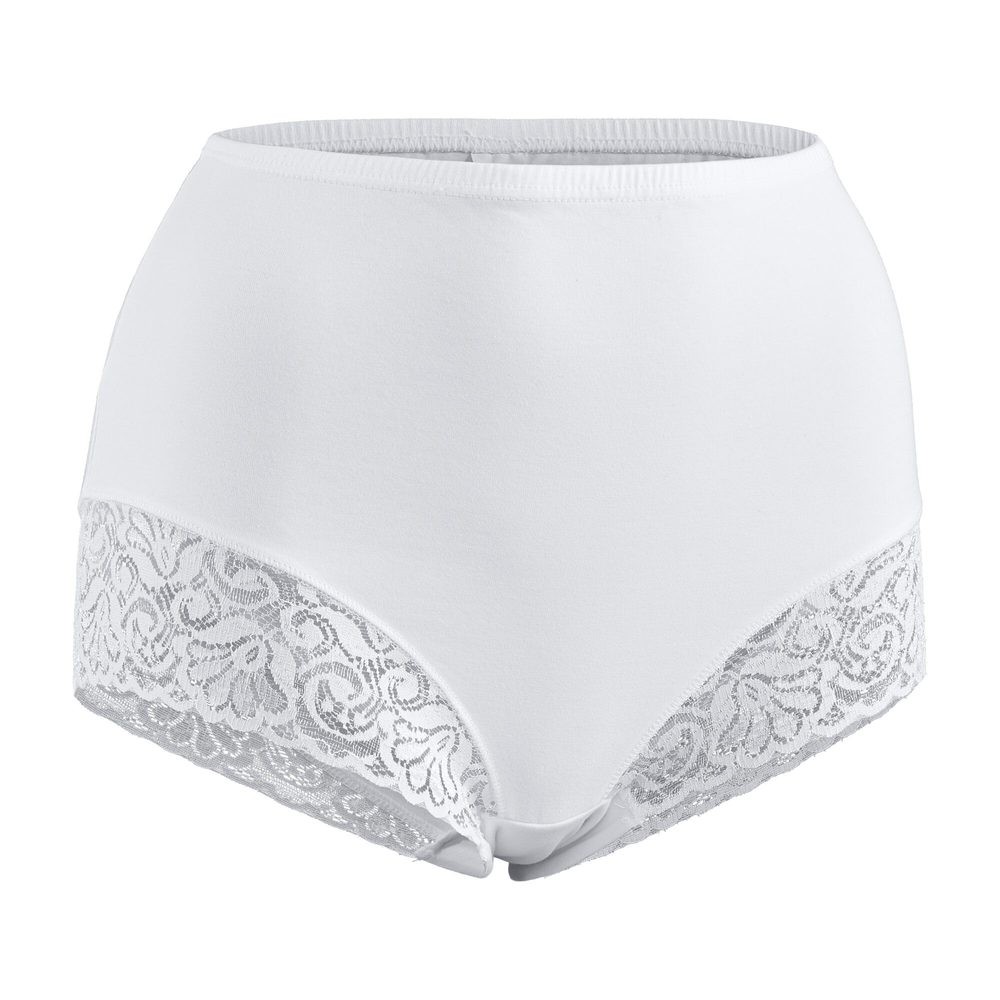 Damenunterhose Maxislip 3er-Pack, Weiß , L