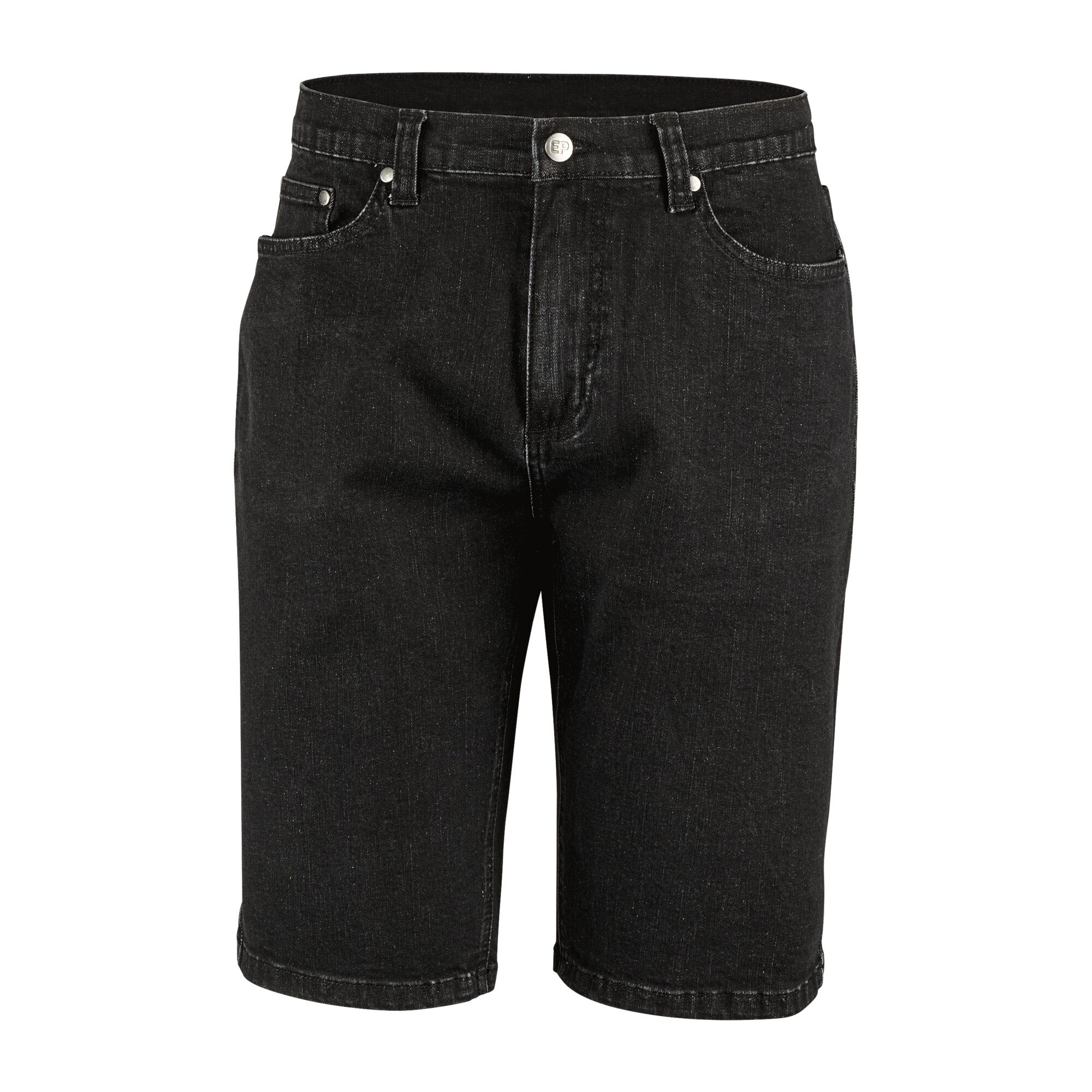 Herren Jeansshorts, Schwarz, C52