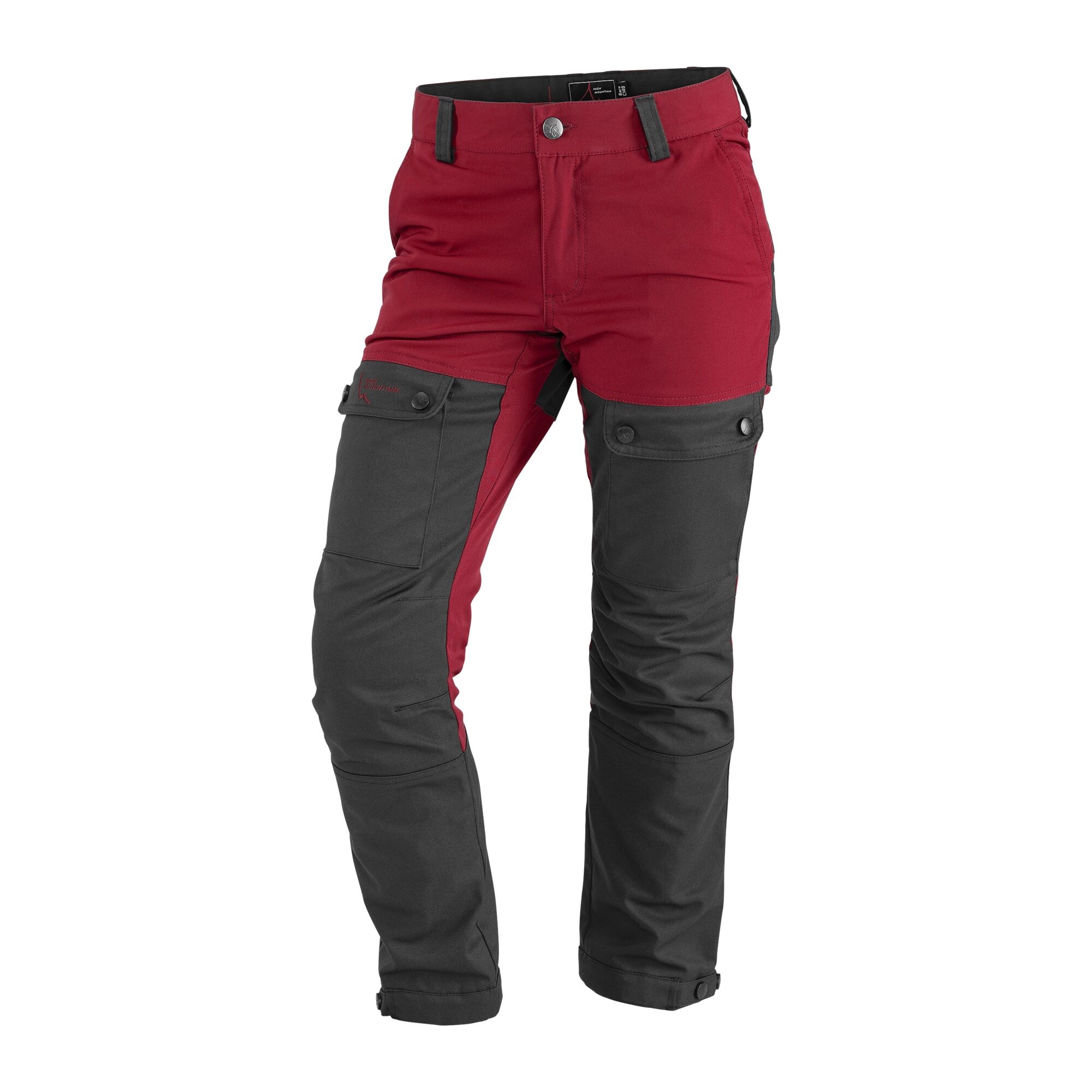 Børn Outdoor bukser Helags Foret, Mørkerød, 110