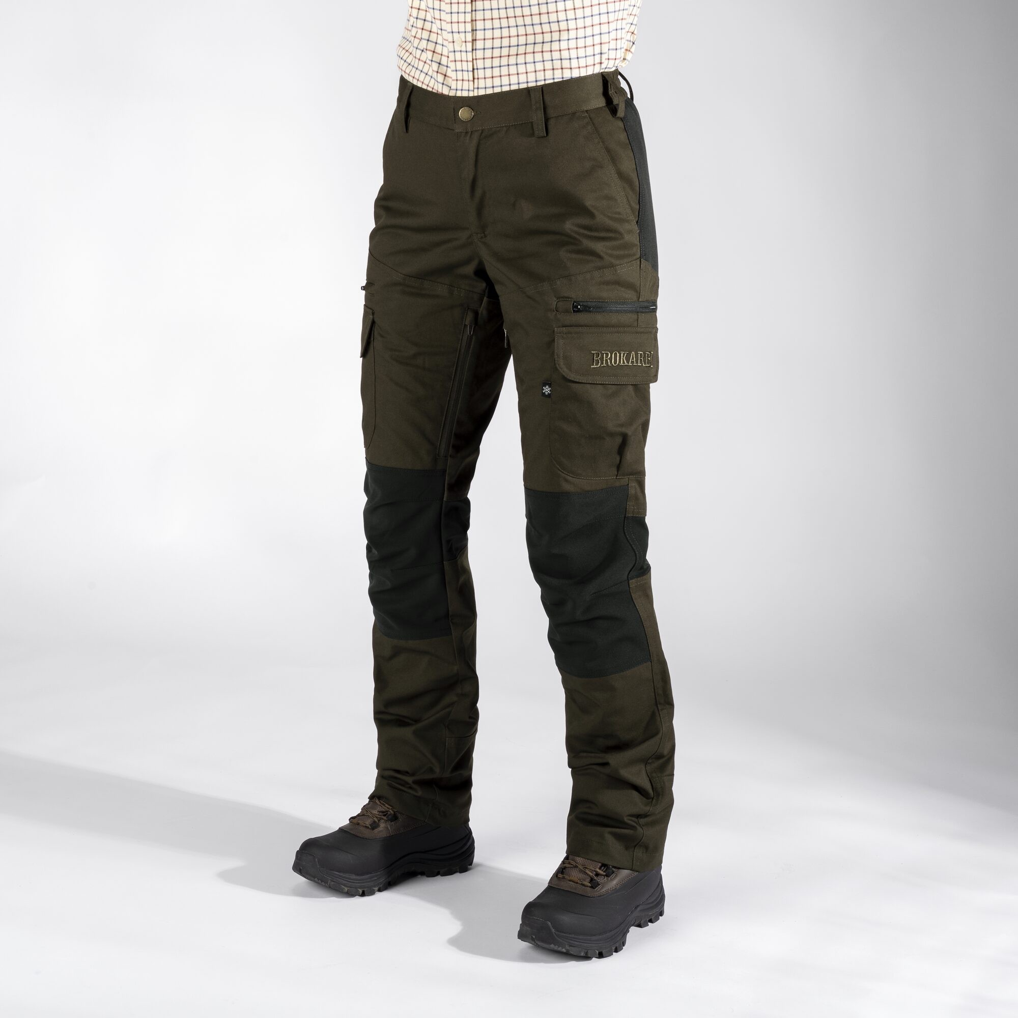 Damen Outdoorhose Tännäs Gefüttert, Dunkelgrün, 36