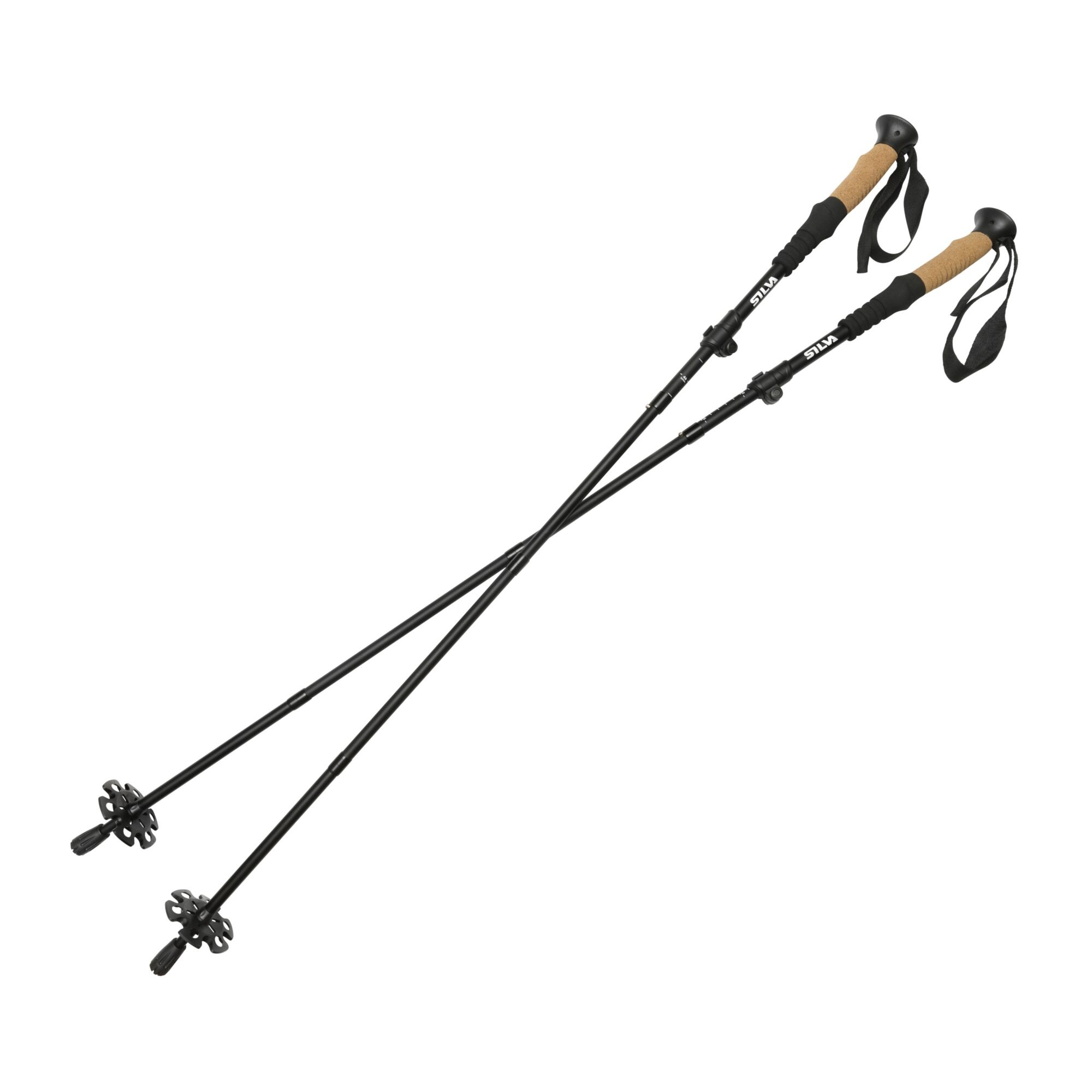 Silva Trekking Pole Aluminium Z-fold, Sort