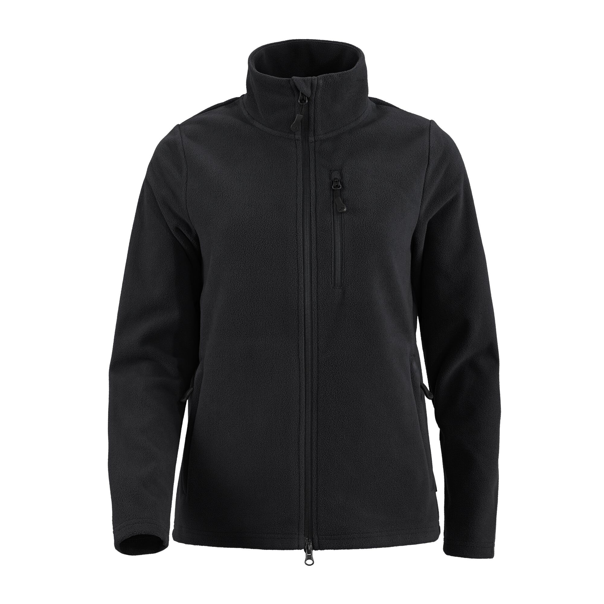 Damen Fleecejacke Norrby, Schwarz, 34/36