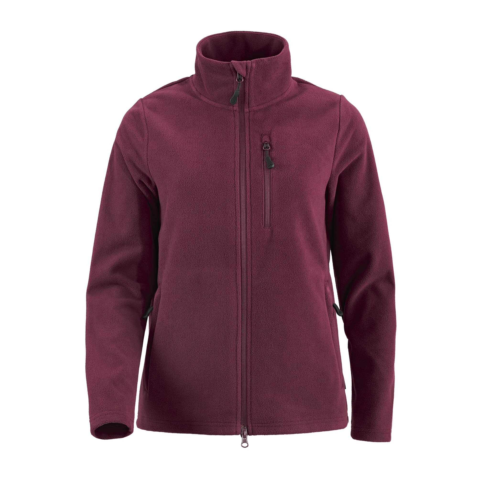 Damen Fleecejacke Norrby, Weinrot , 34/36