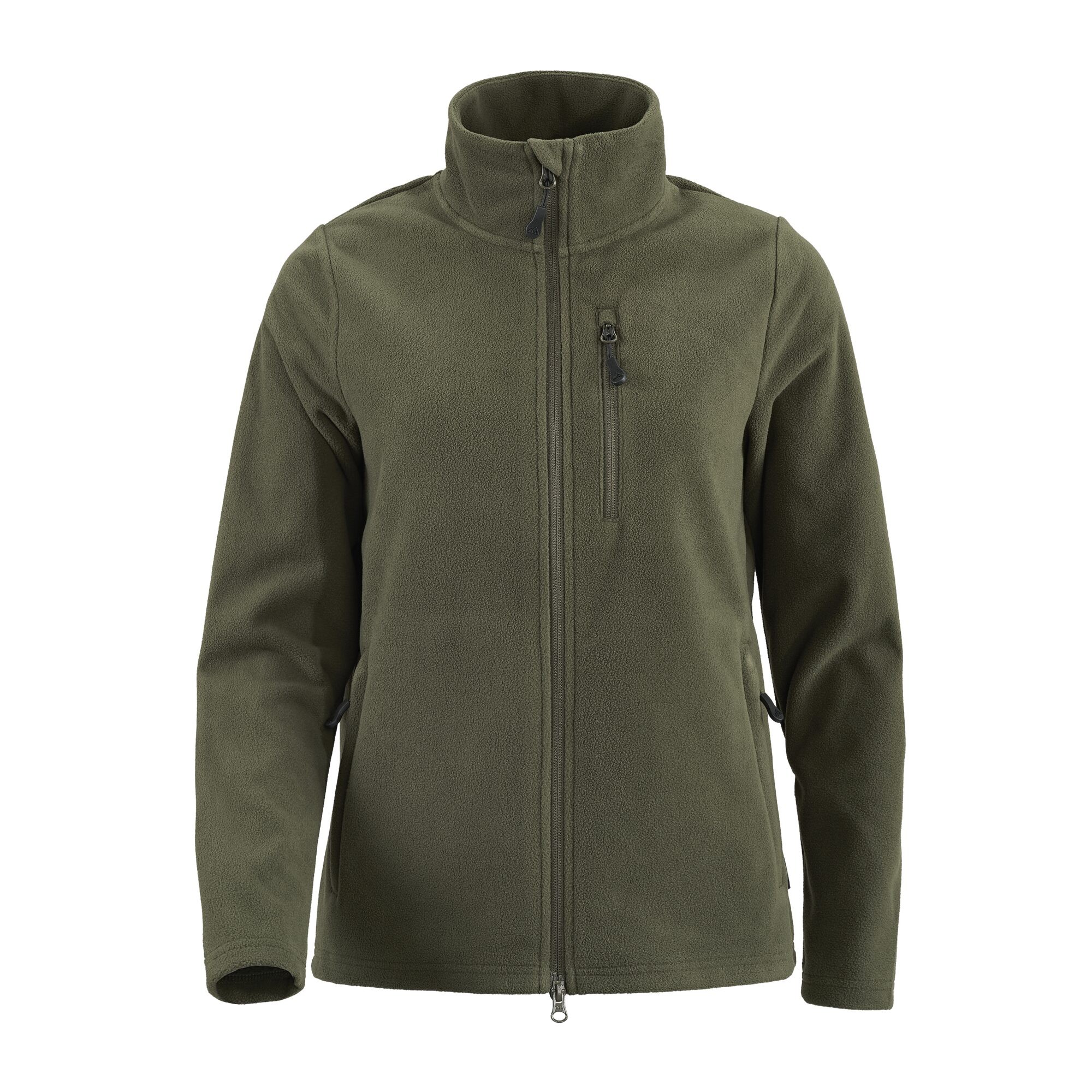 Damen Fleecejacke Norrby, Dunkelgrün, 34/36