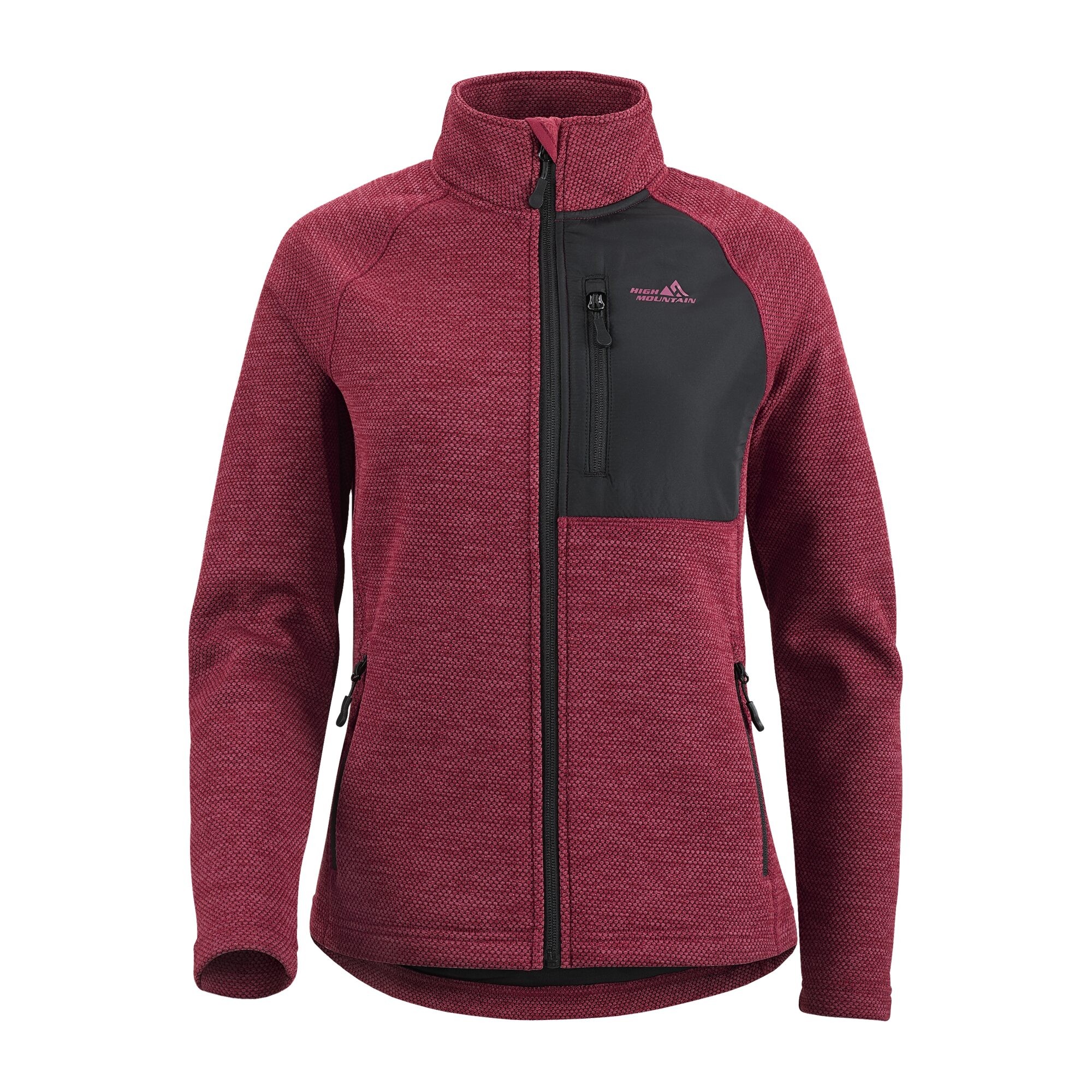 Damen Fleecejacke Broken, Rot, 34/36