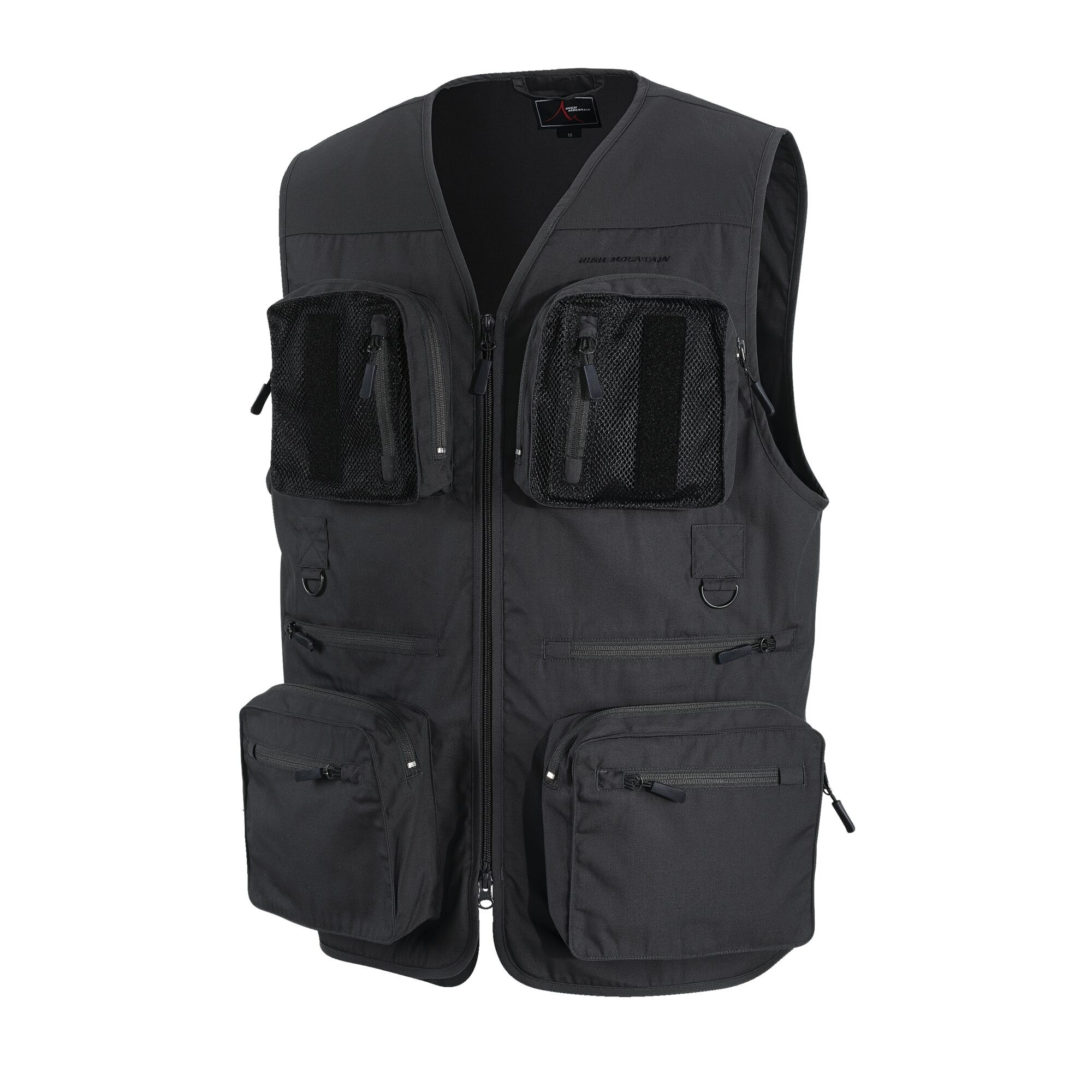Herre Fiskevest Trout, Antracitgrå, 3XL