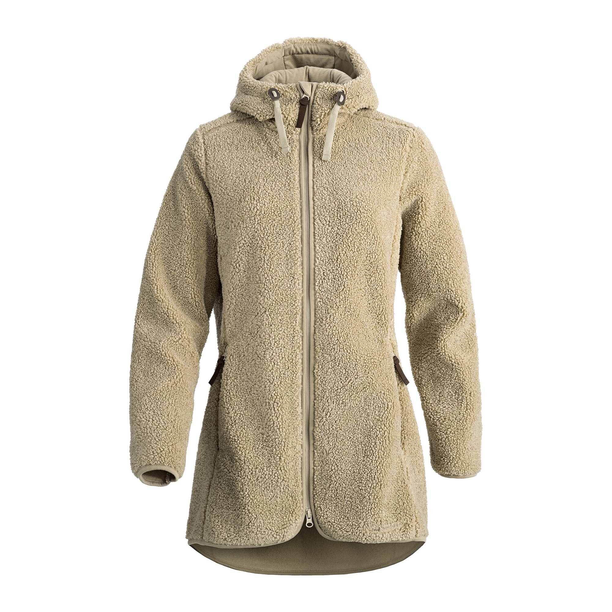 Damen Fleecemantel, Beige, 34/36