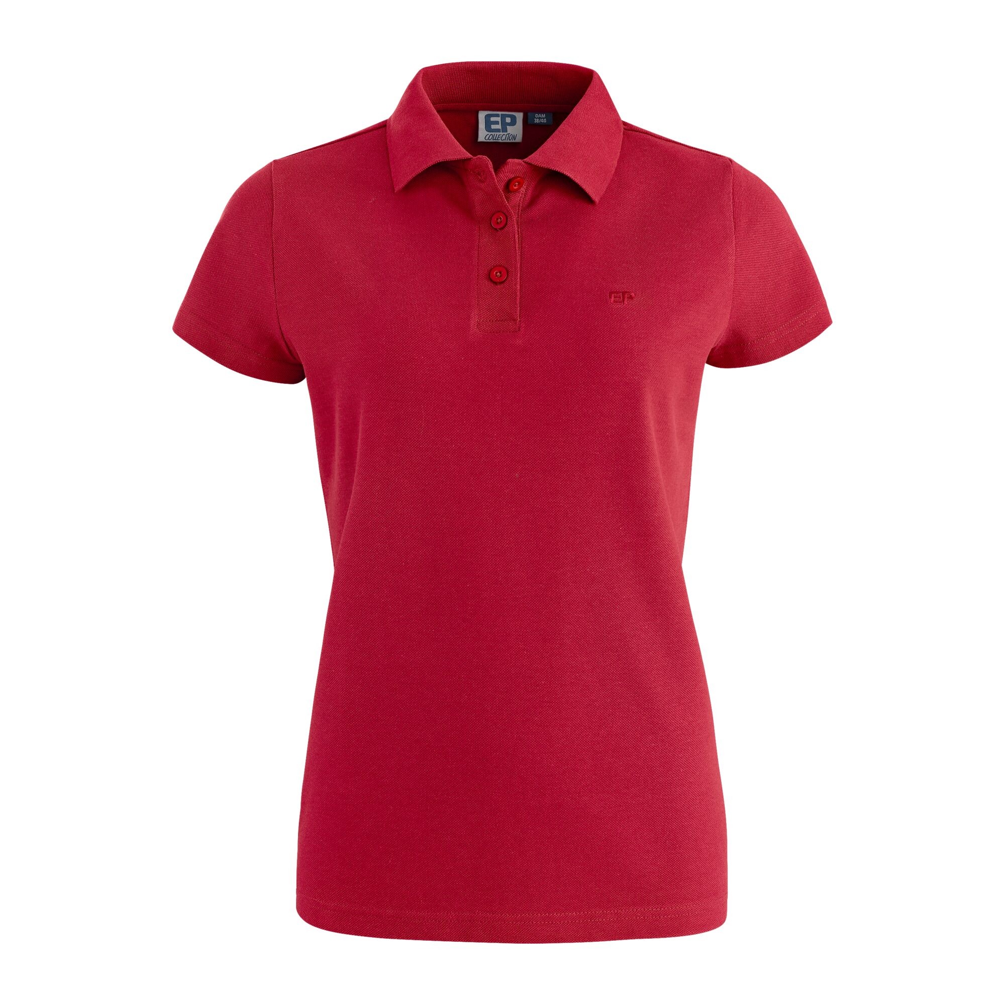 Damen Poloshirt Classic, Rot, 34/36