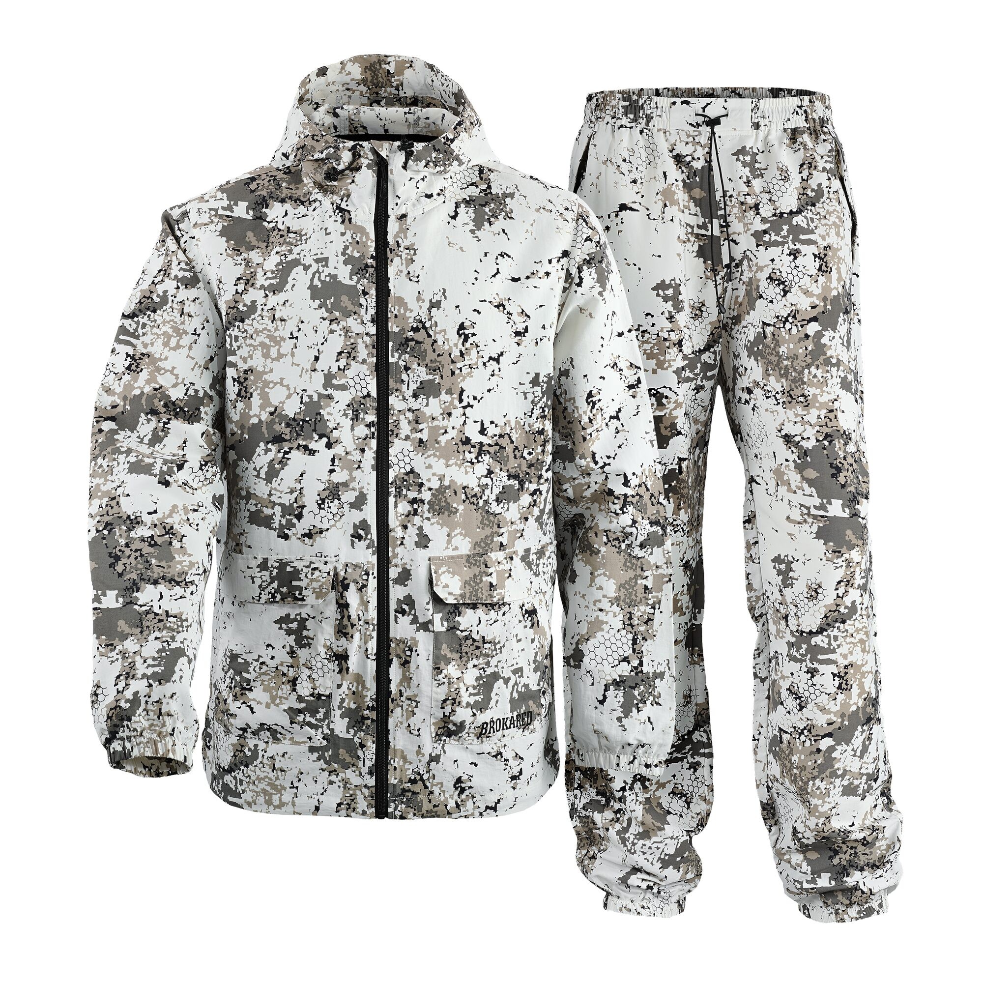 Herren Jagdanzug Schneetarn, Weiß , 3XL