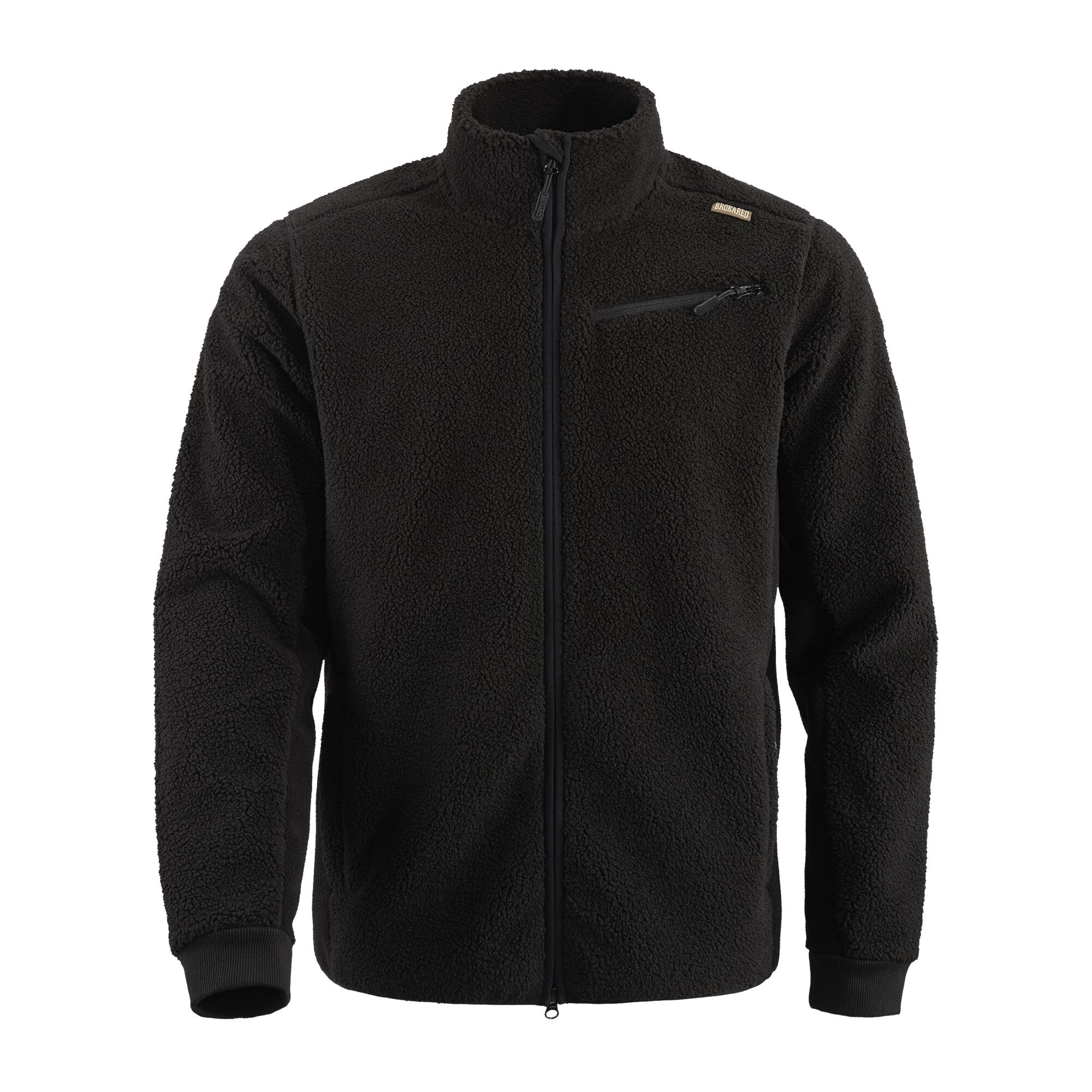 Herren Fleecejacke Tännäs, Schwarz, 3XL