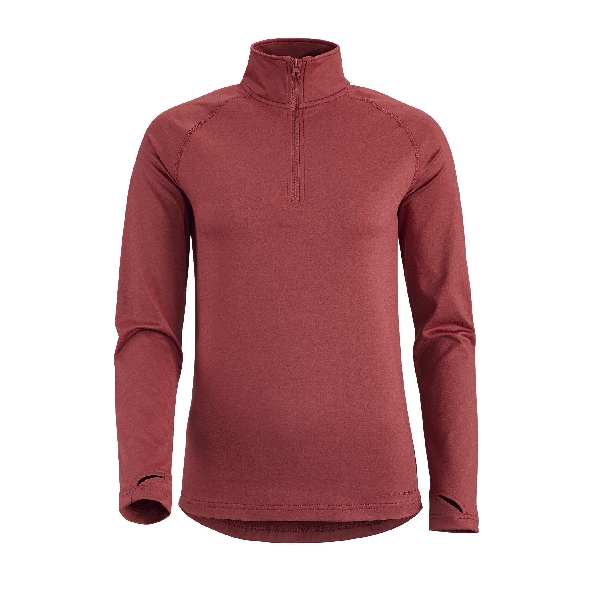 Dame Trøje Active Half Zip, Mørk terracotta, 34/36