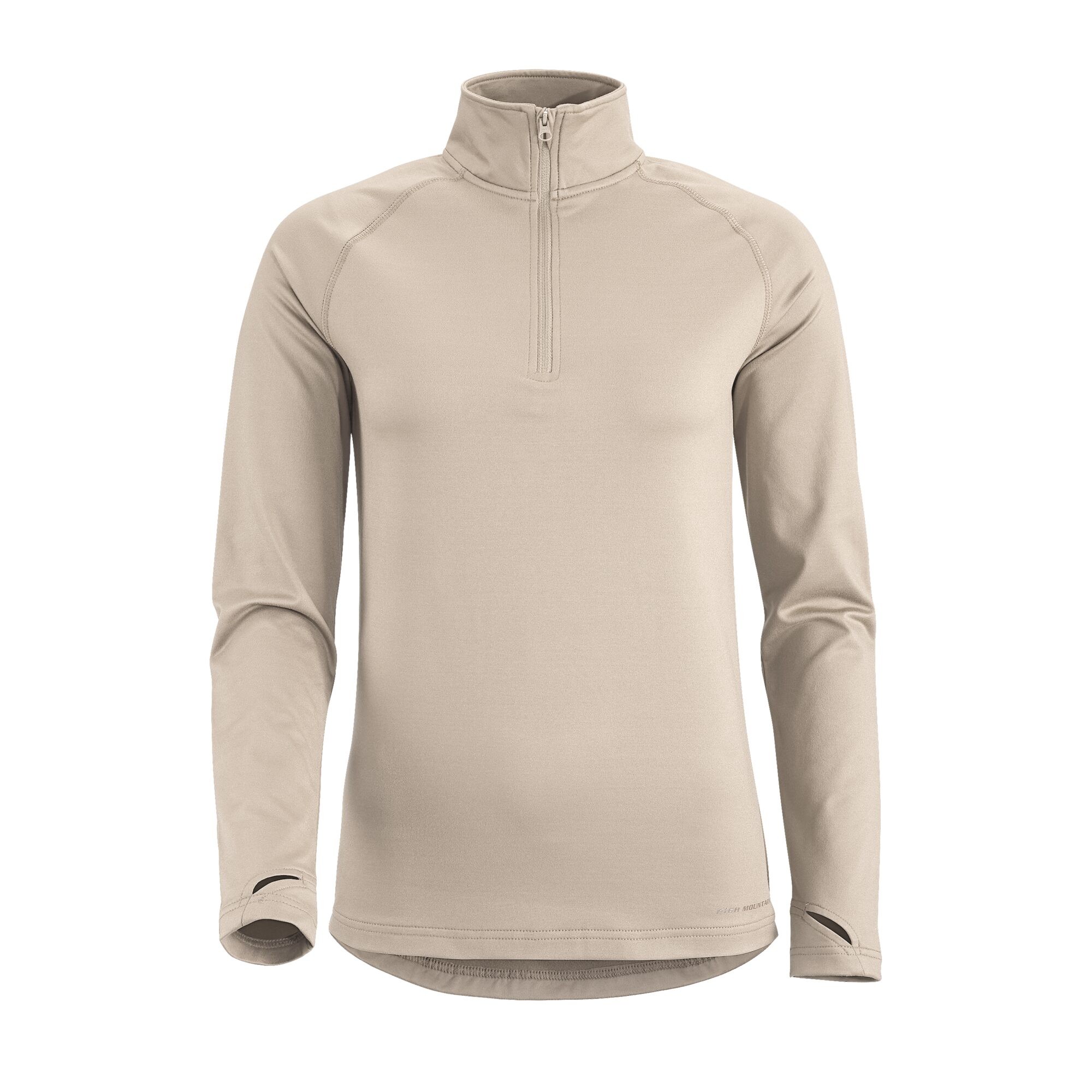 Dame Trøje Active Half Zip, Beige, 42/44
