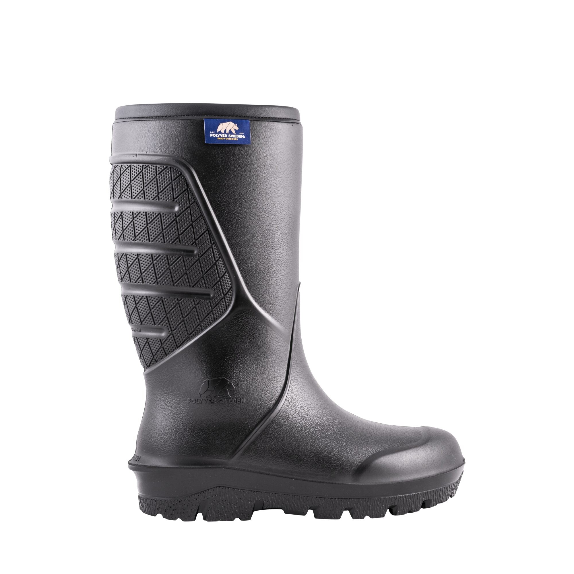 Polyver Classic High Vinter, Svart, 36/37
