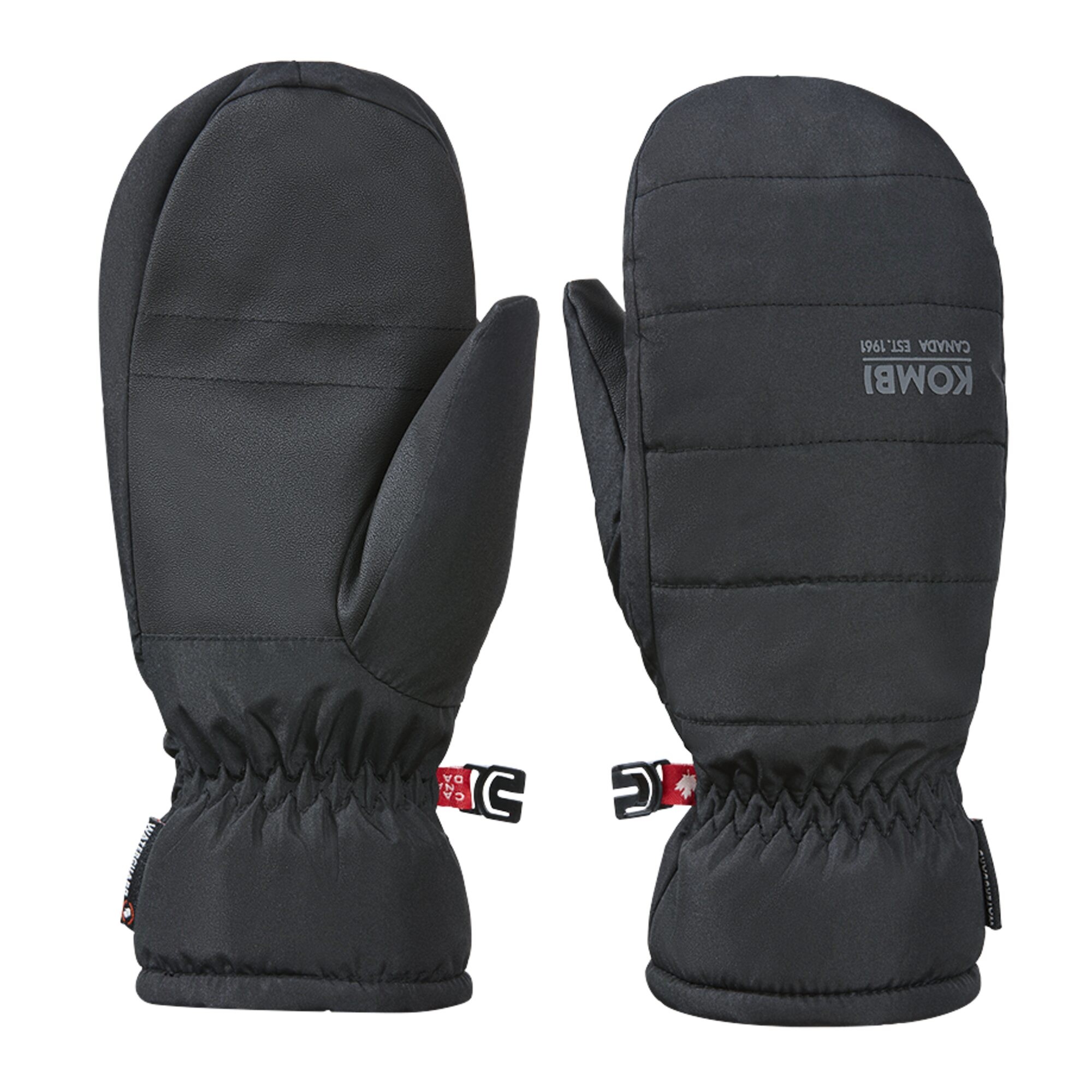 Kombi Smooth Fäustlinge Damen, Schwarz, 6/S
