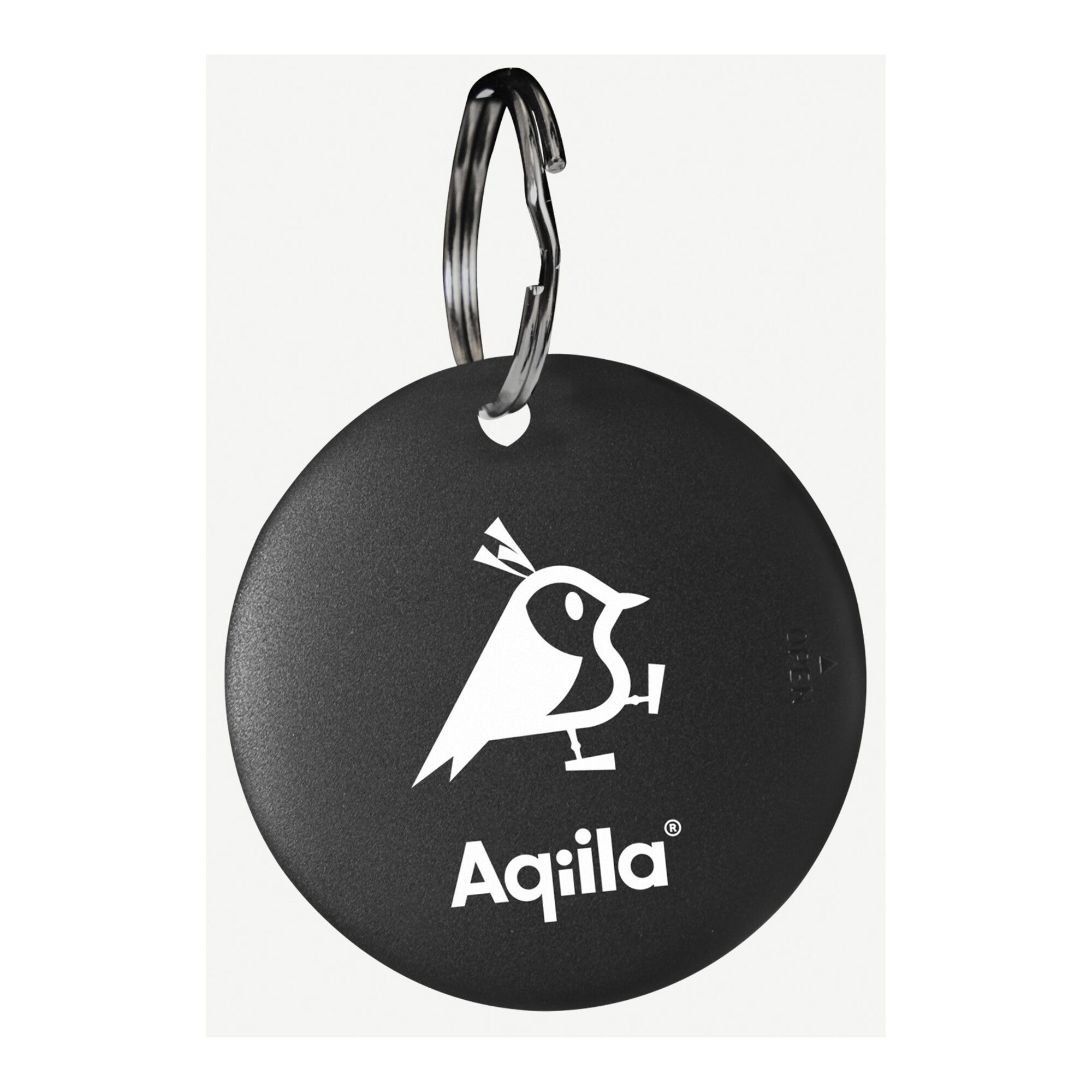 Aqiila Tagbird Schlüsselring, Schwarz