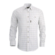 Herren Tattersall-Hemd Glasgow Slim-Fit Weiß
