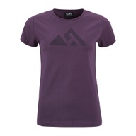 Damen T-Shirt LOGO Dunkellila