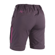 Damen Outdoorhose Trekking Zip-off TC/4W Pflaume